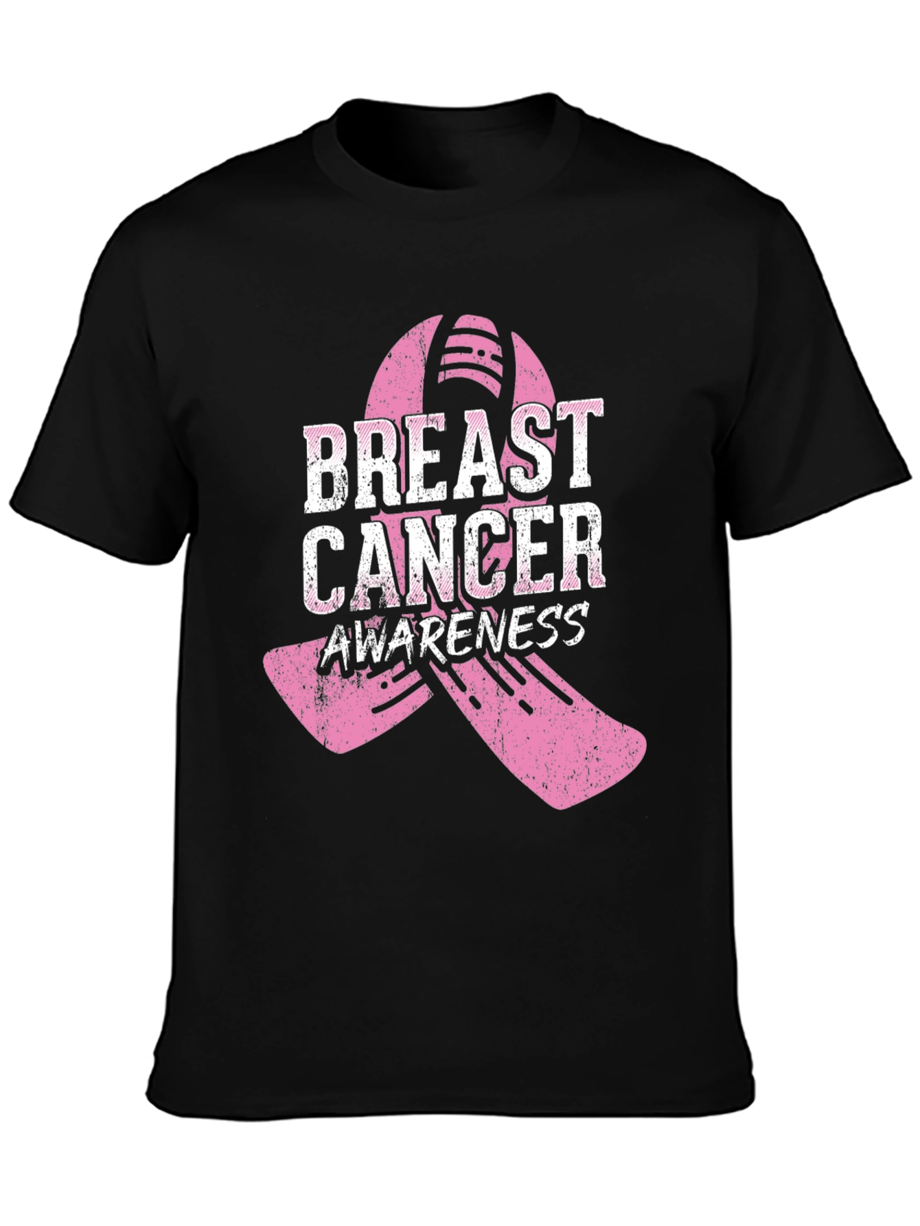 Breast Cancer Awareness Ribbon Graphic Tee