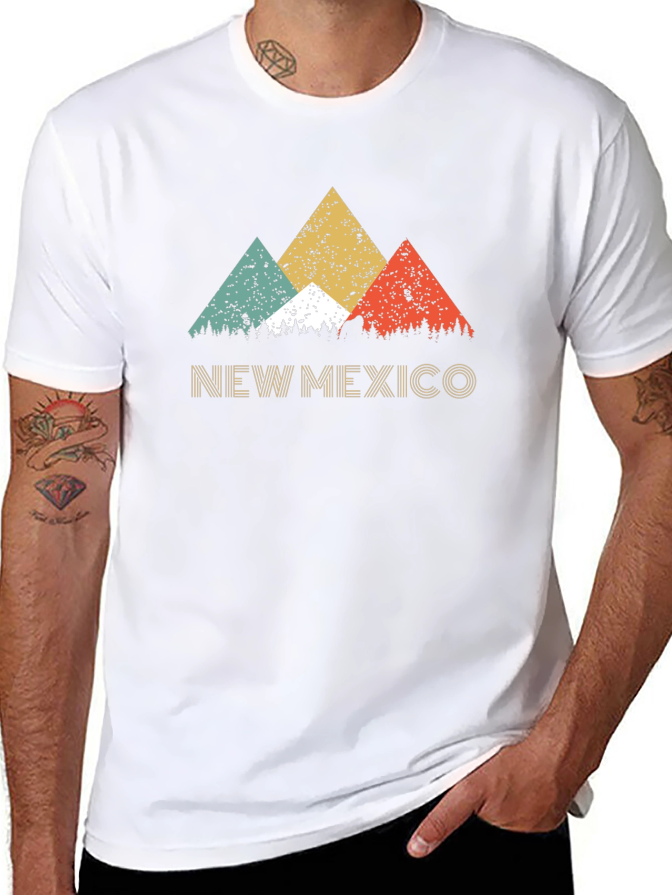Retro New Mexico Mountain Graphic Tee