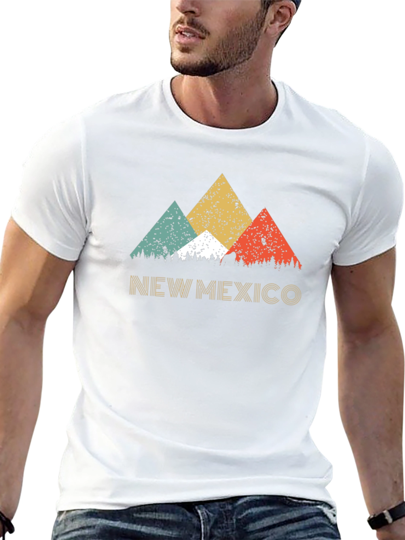 Retro New Mexico Mountain Graphic Tee