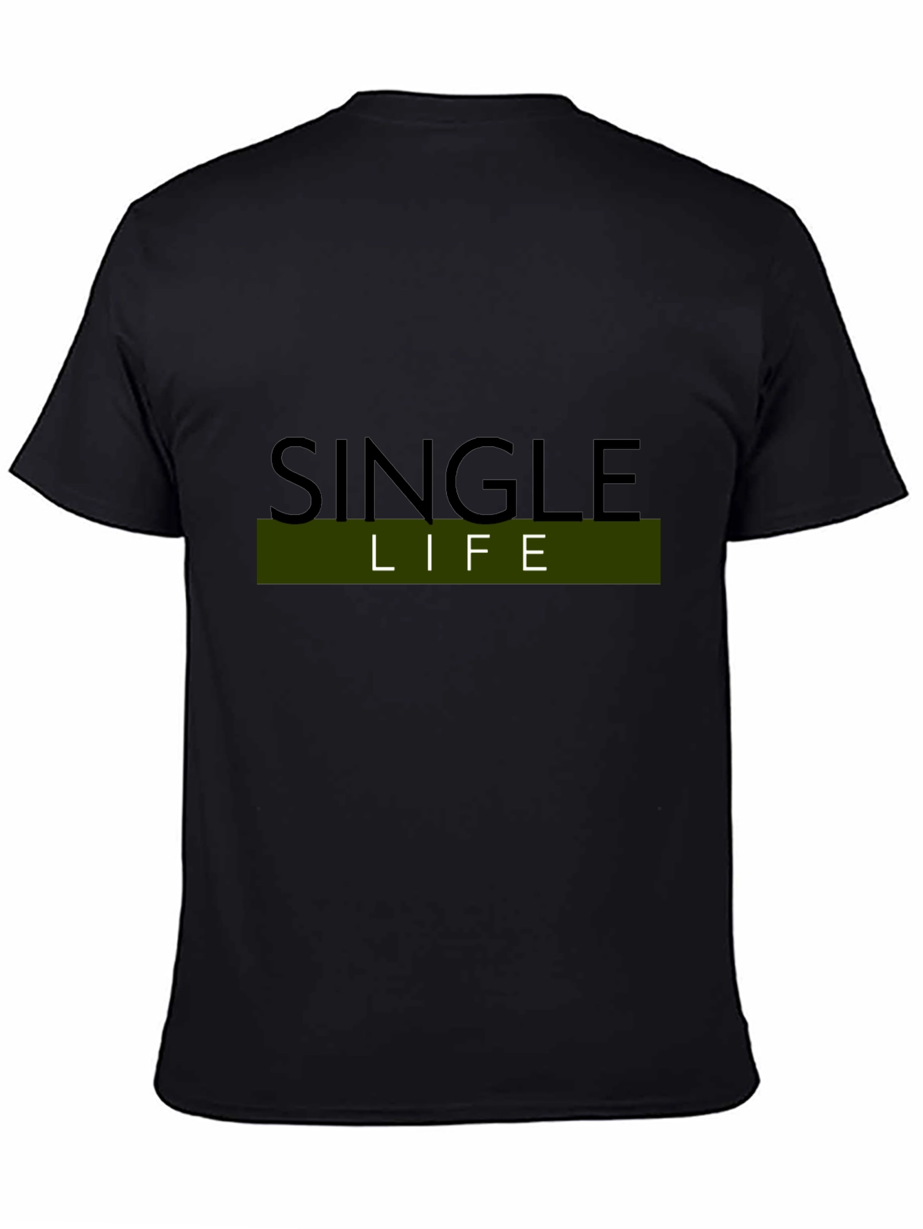 Single Life Black Graphic Tee