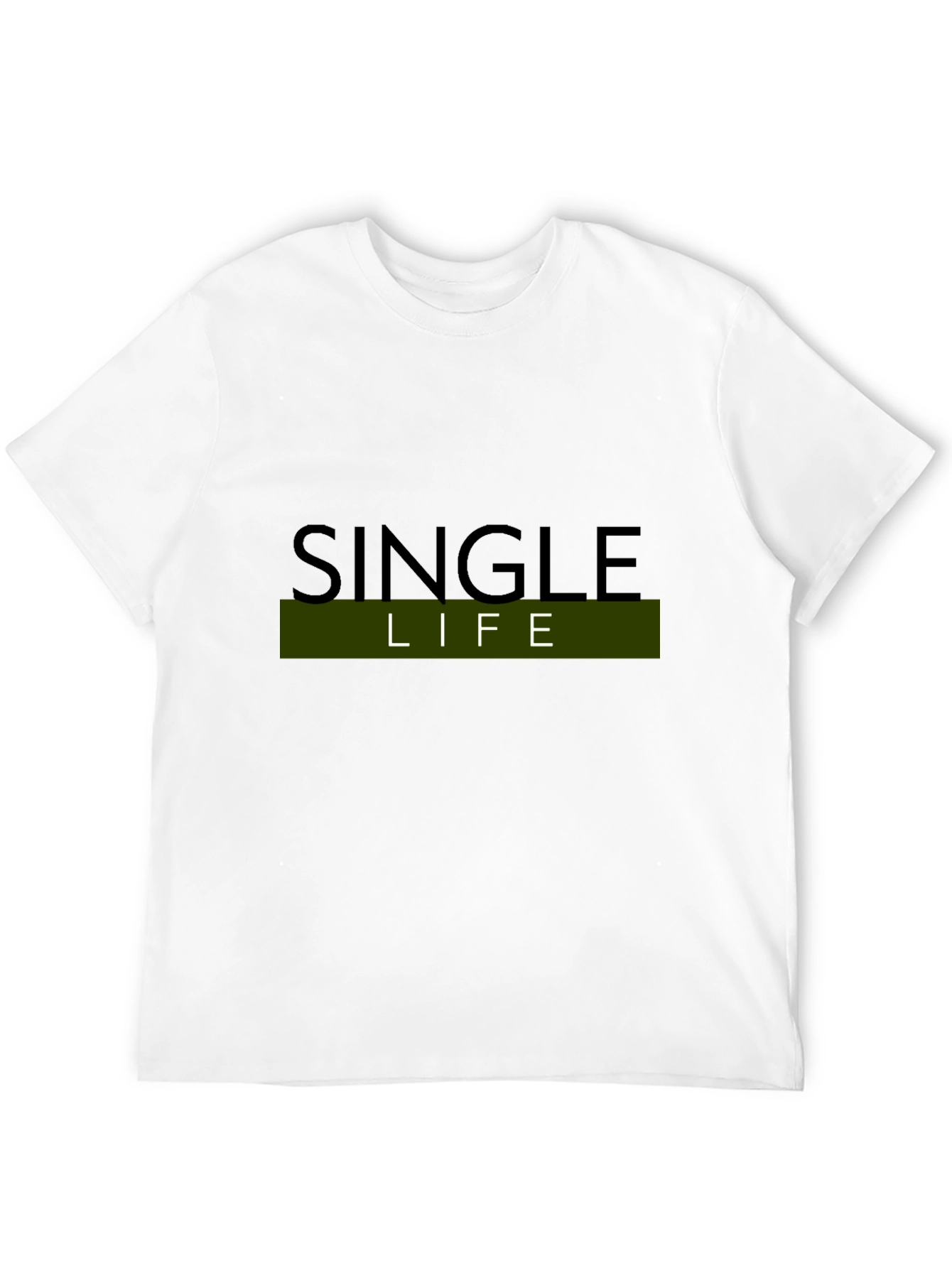 Single Life Black Graphic Tee
