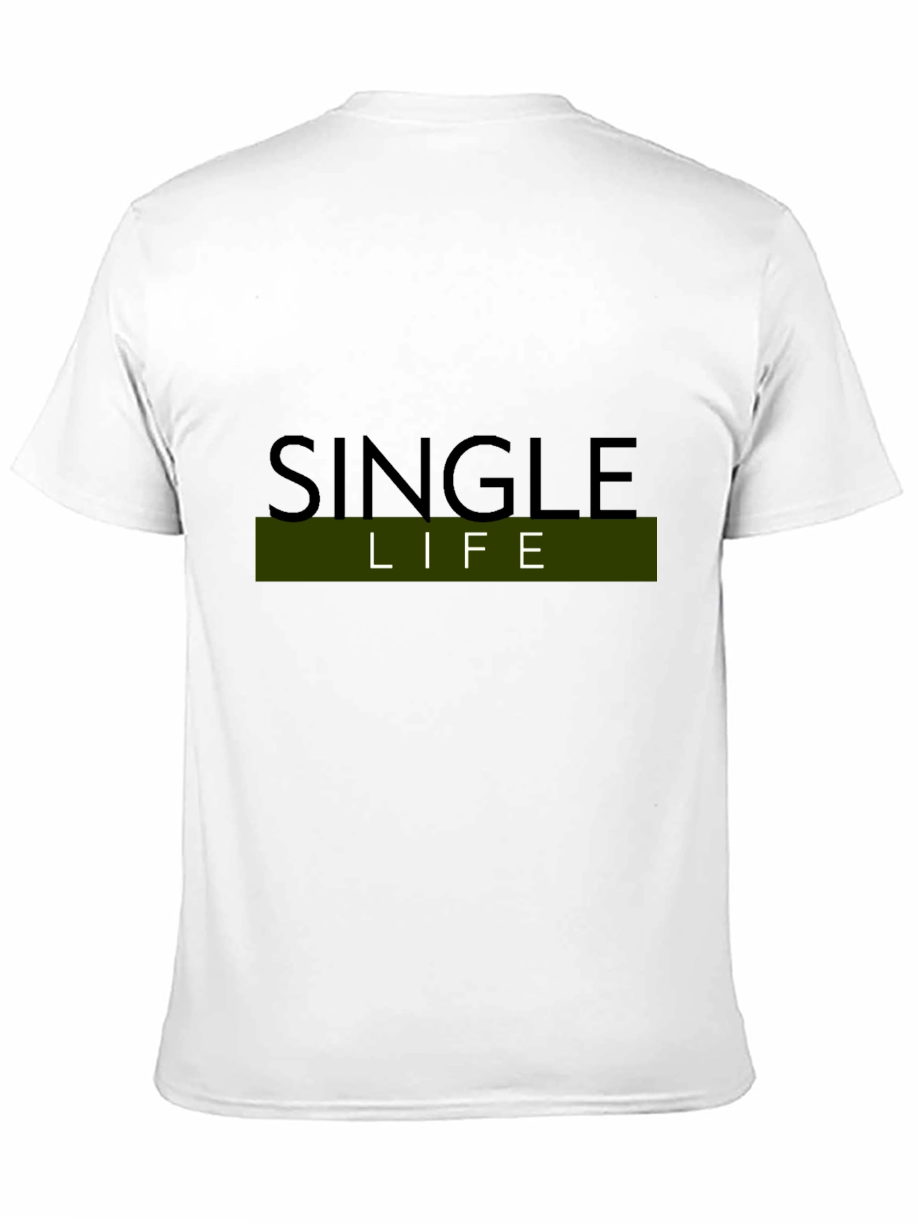 Single Life Black Graphic Tee