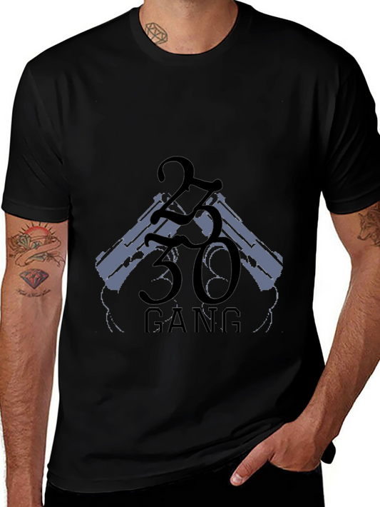 2330 Gang Graphic Black Tee Shirt