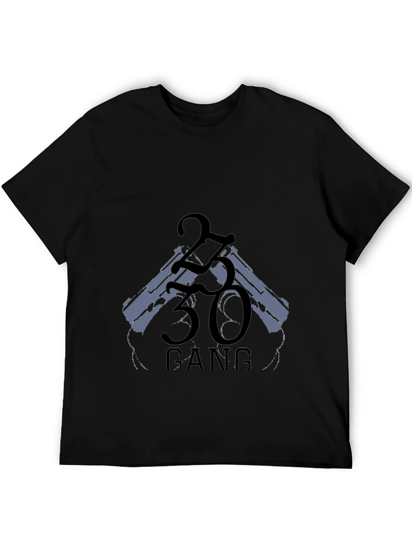 2330 Gang Graphic Black Tee Shirt