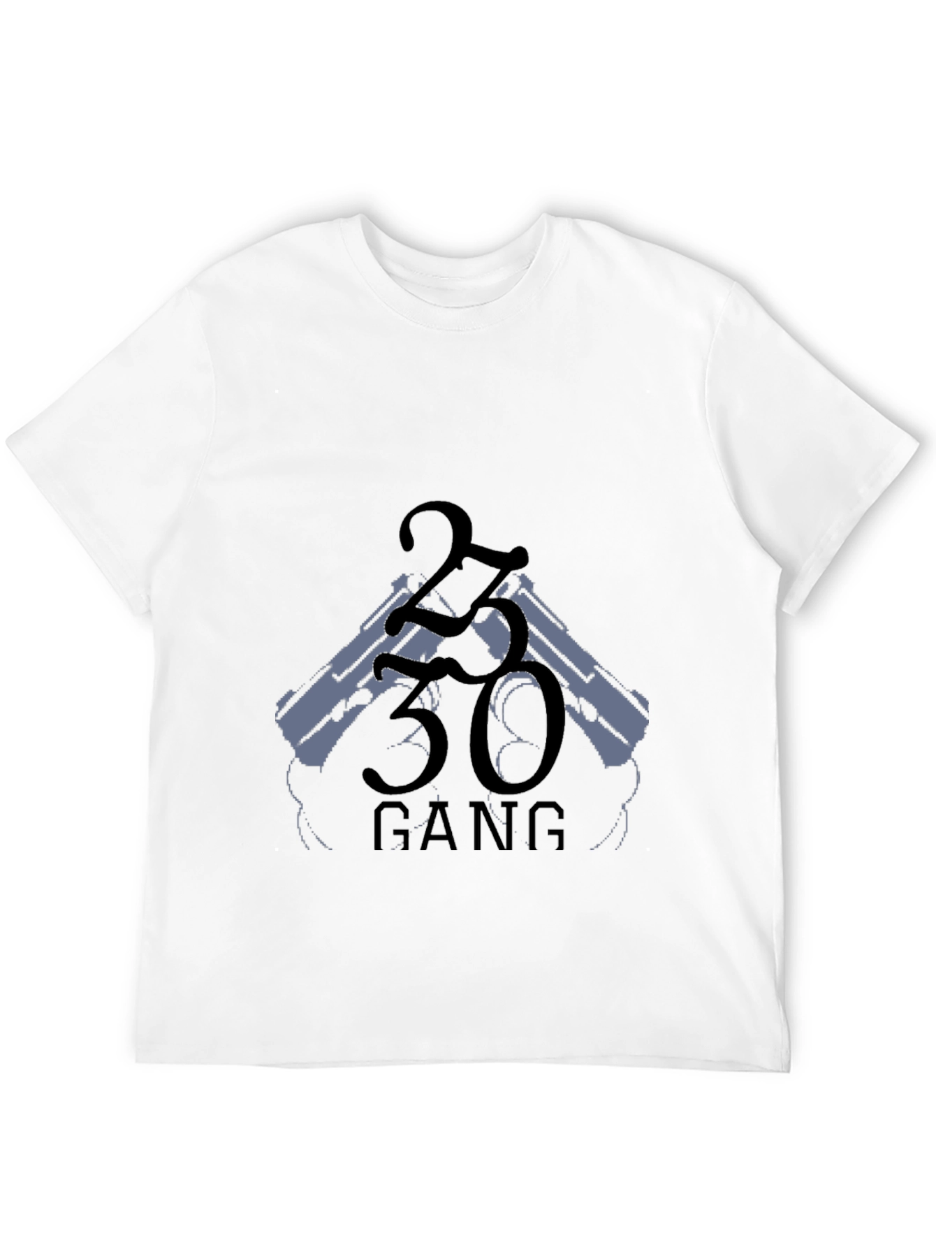 2330 Gang Graphic Black Tee Shirt