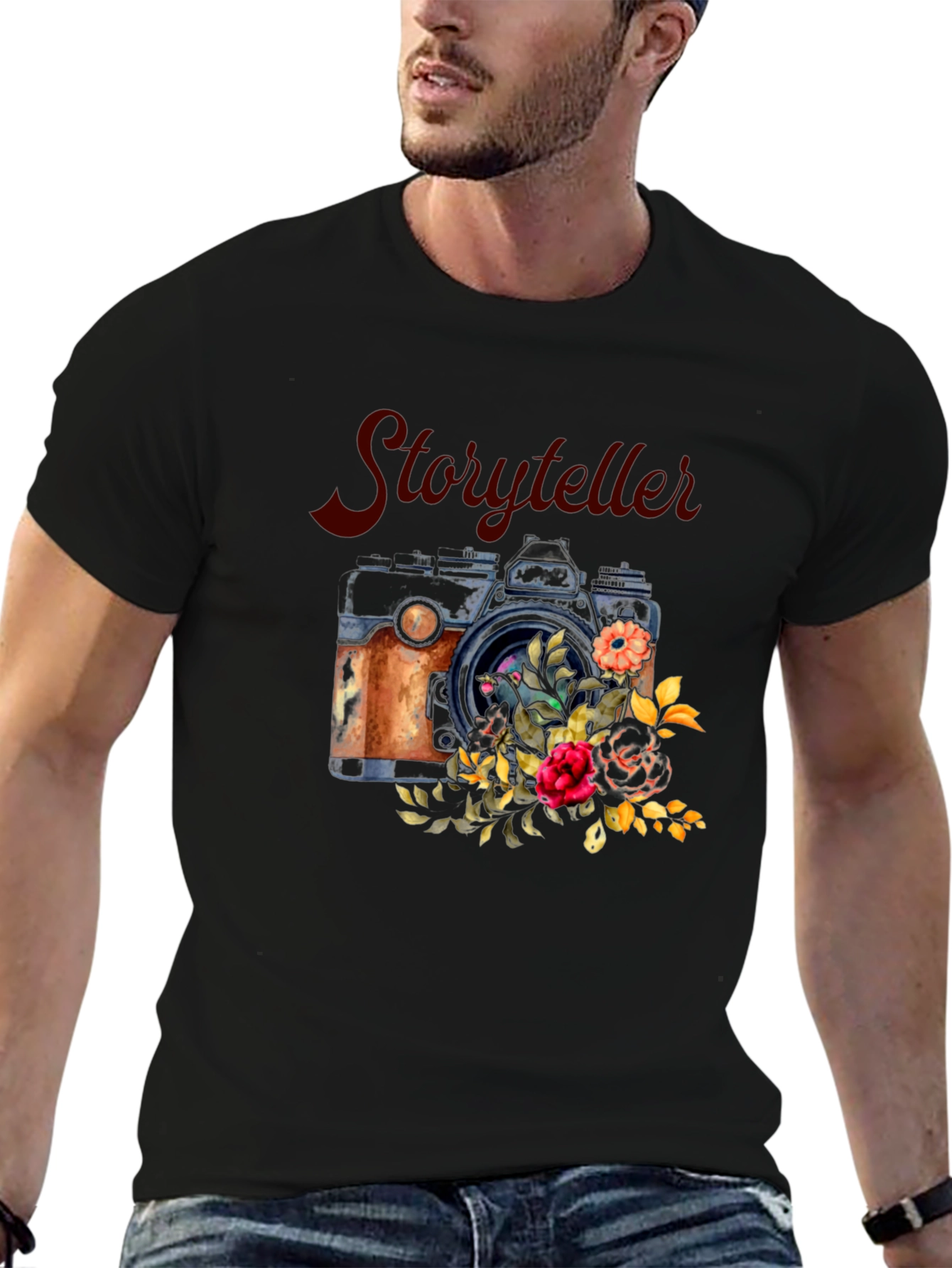Storyteller Camera Floral T-Shirt