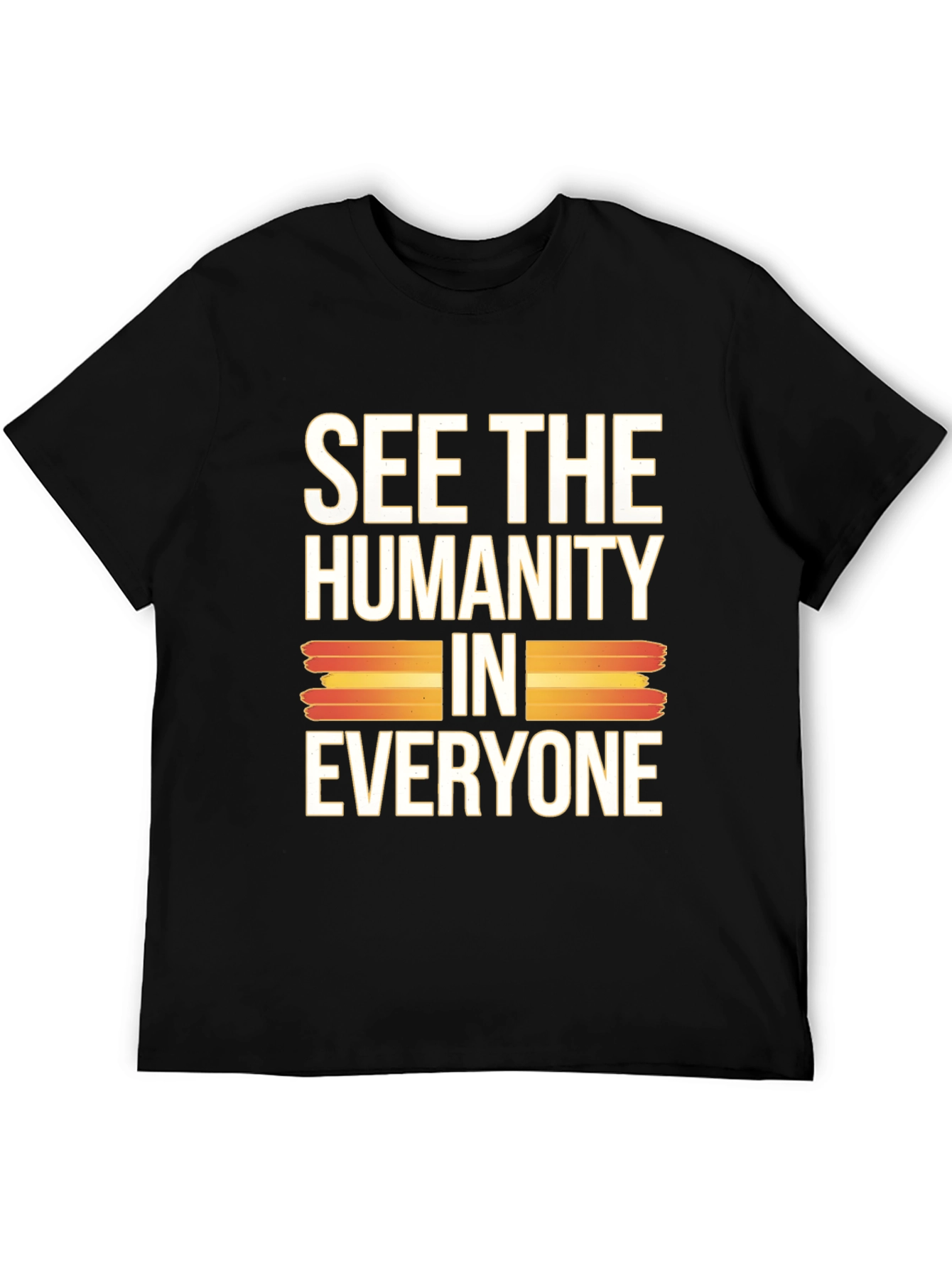 See The Humanity In Everyone Black Graphic Tee