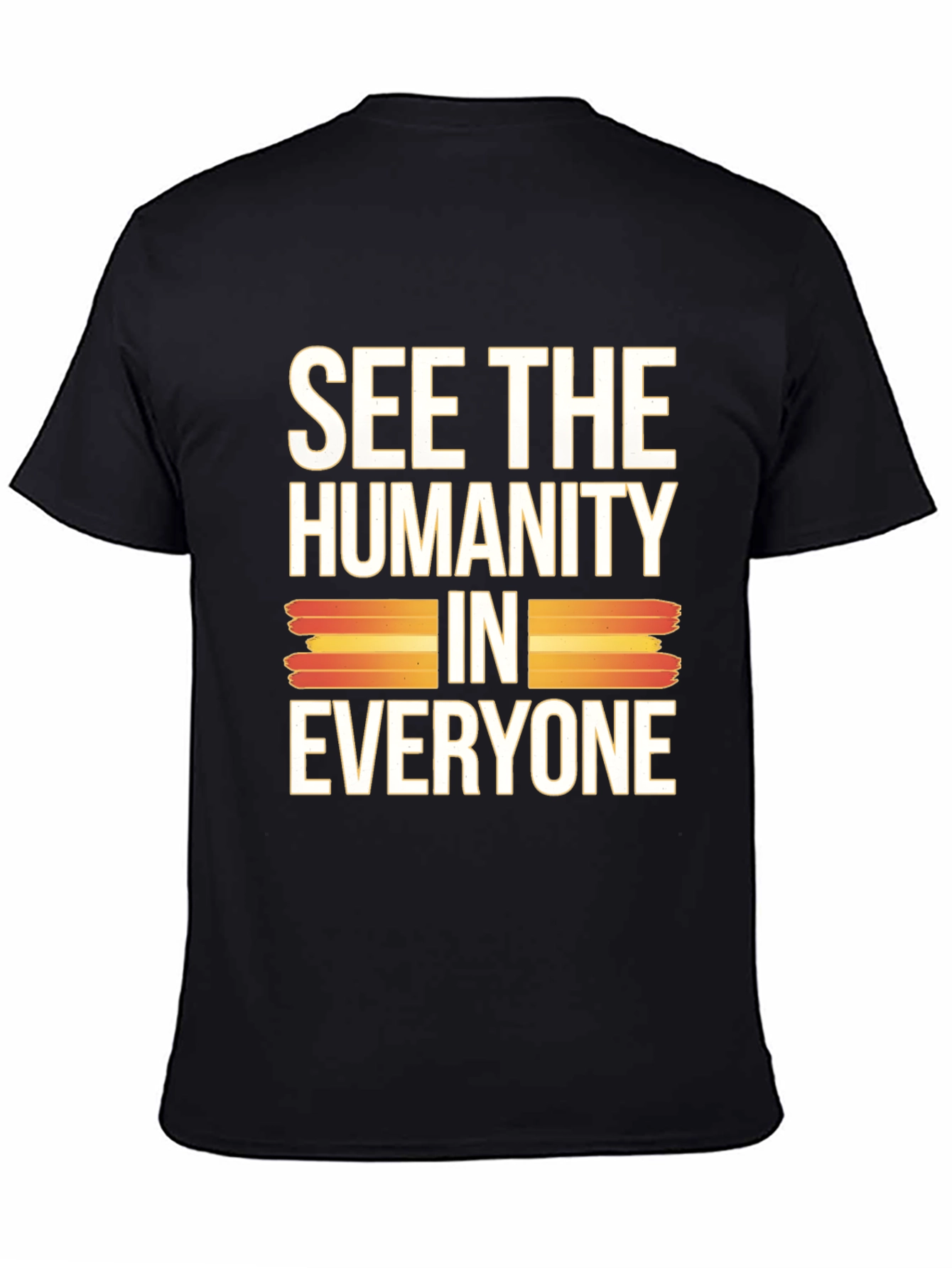 See The Humanity In Everyone Black Graphic Tee