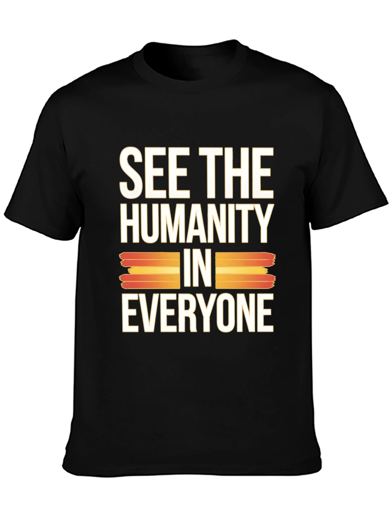 See The Humanity In Everyone Black Graphic Tee