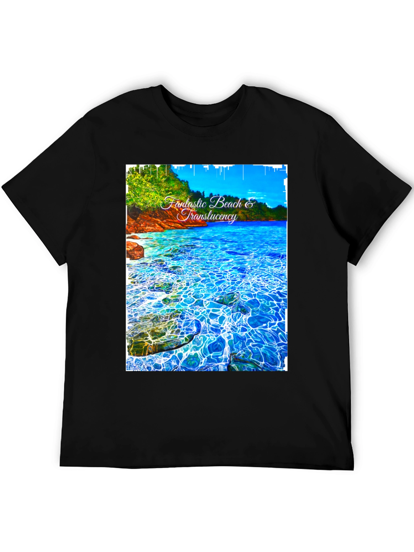 Fantastic Beach Graphic Tee - Black