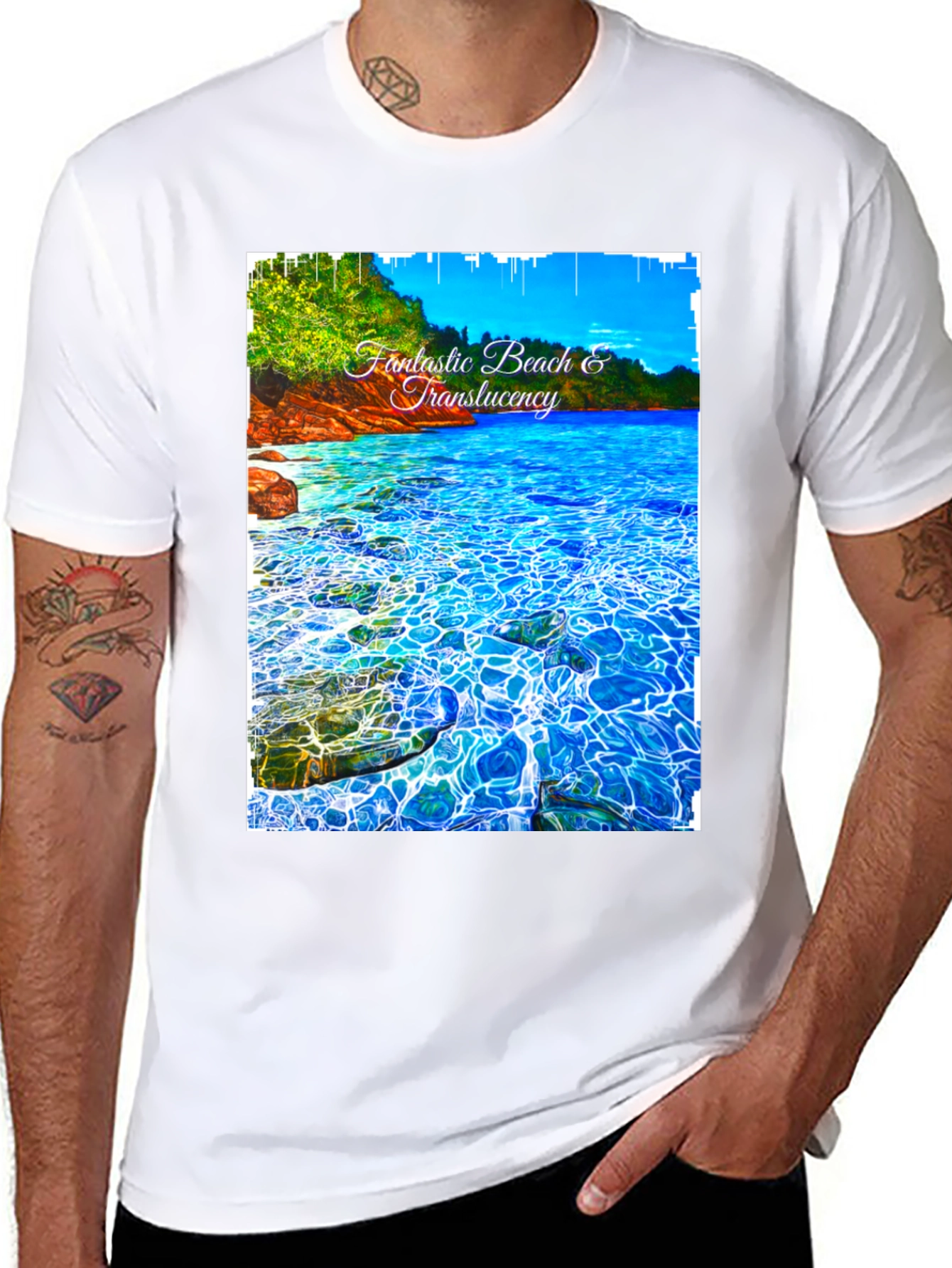 Fantastic Beach Graphic Tee - Black