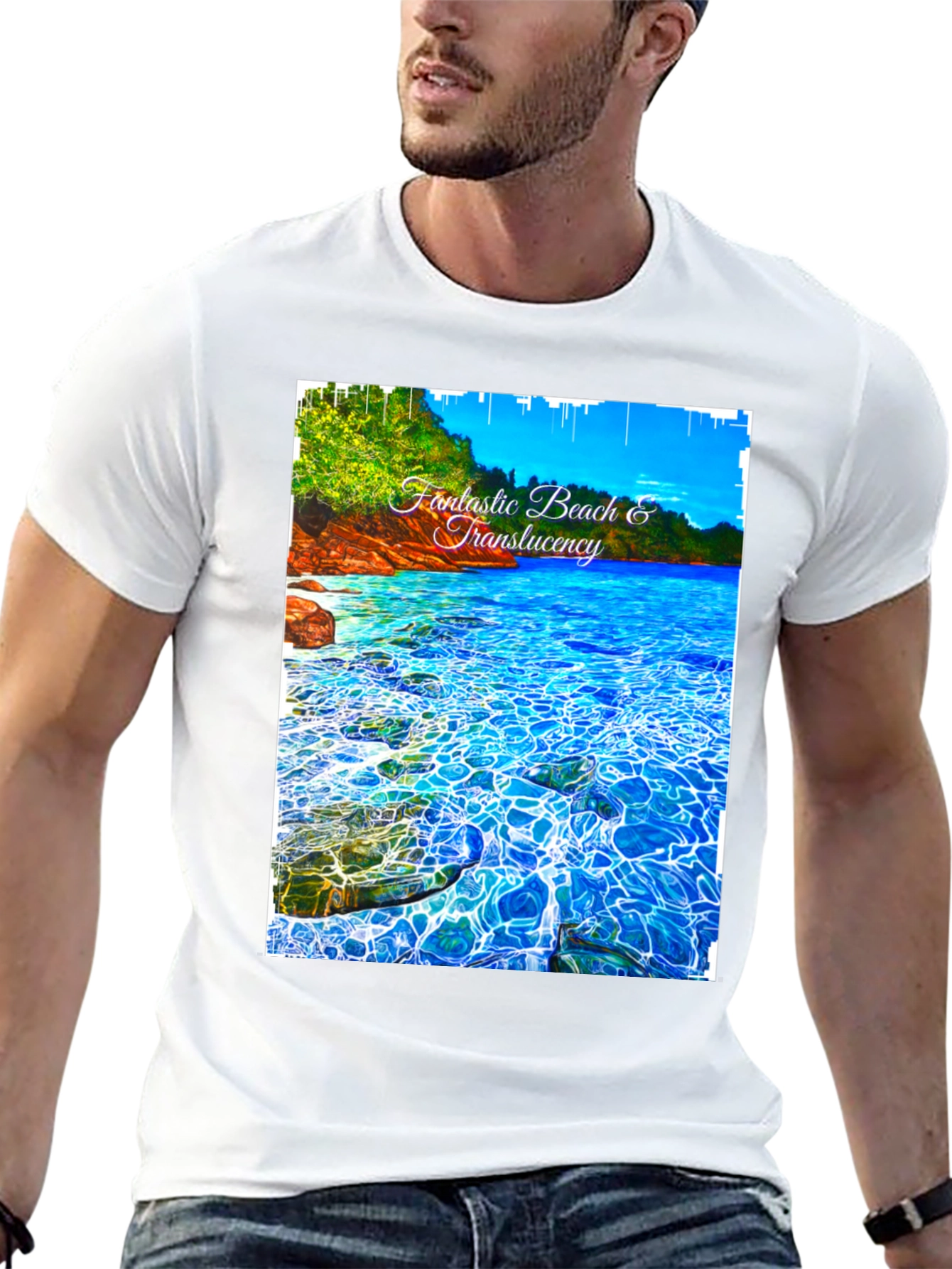 Fantastic Beach Graphic Tee - Black
