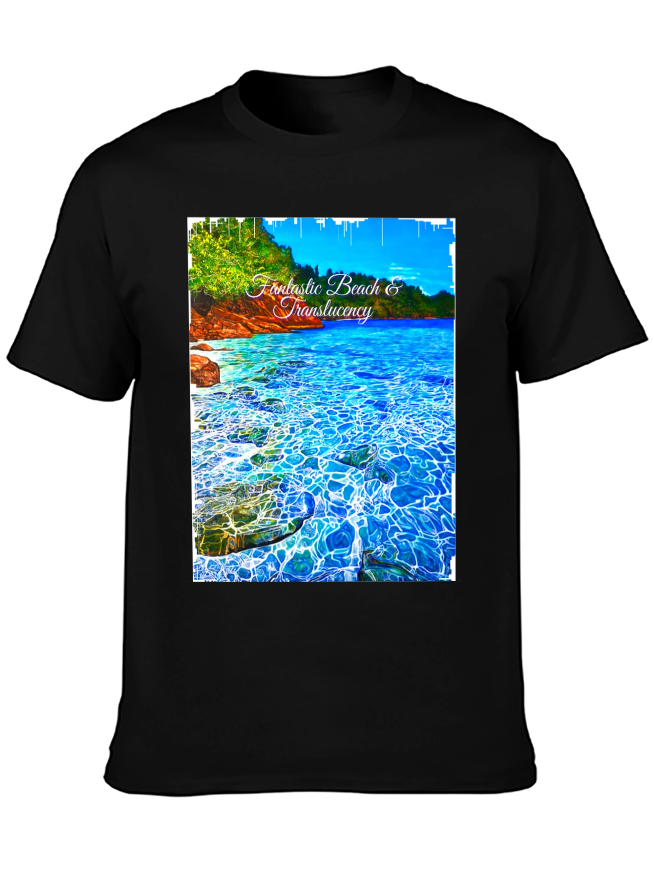 Fantastic Beach Graphic Tee - Black
