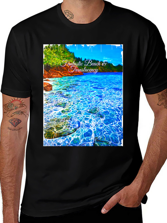 Fantastic Beach Graphic Tee - Black