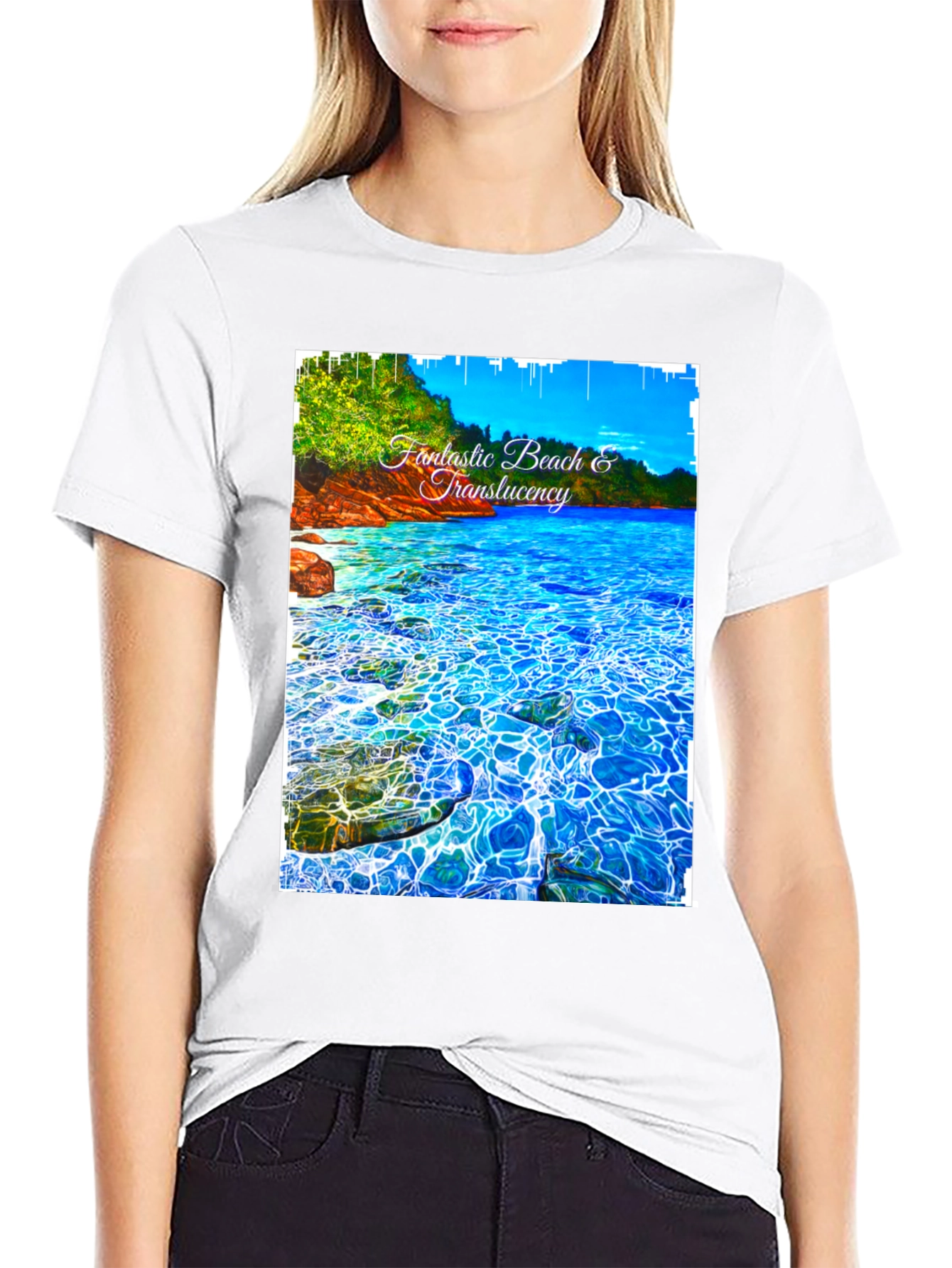 Fantastic Beach Graphic Tee - Black
