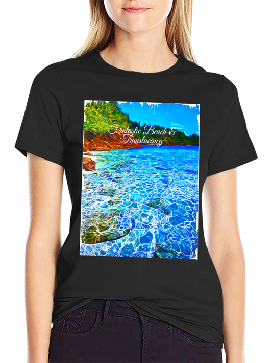 Fantastic Beach Graphic Tee - Black