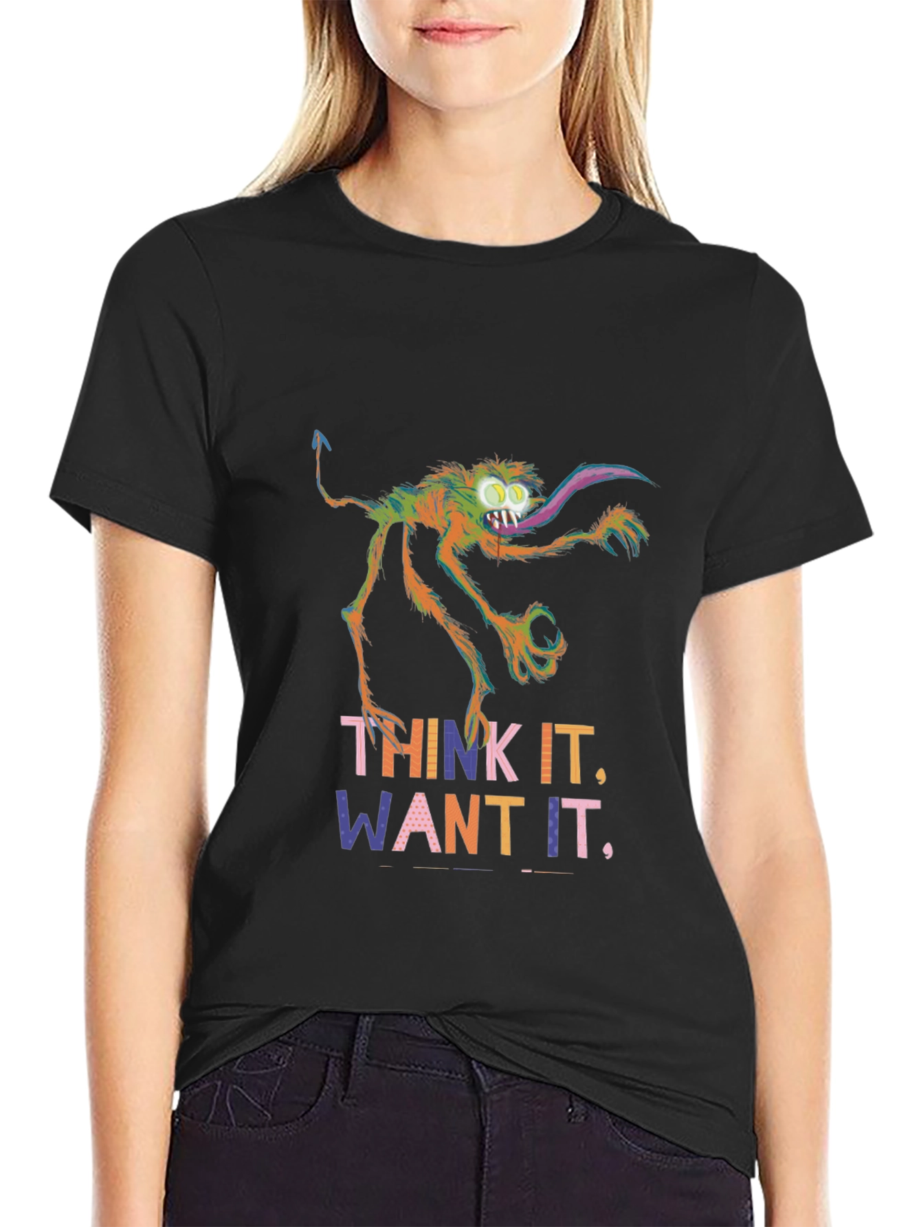 Think It Want It Monster Graphic Tee
