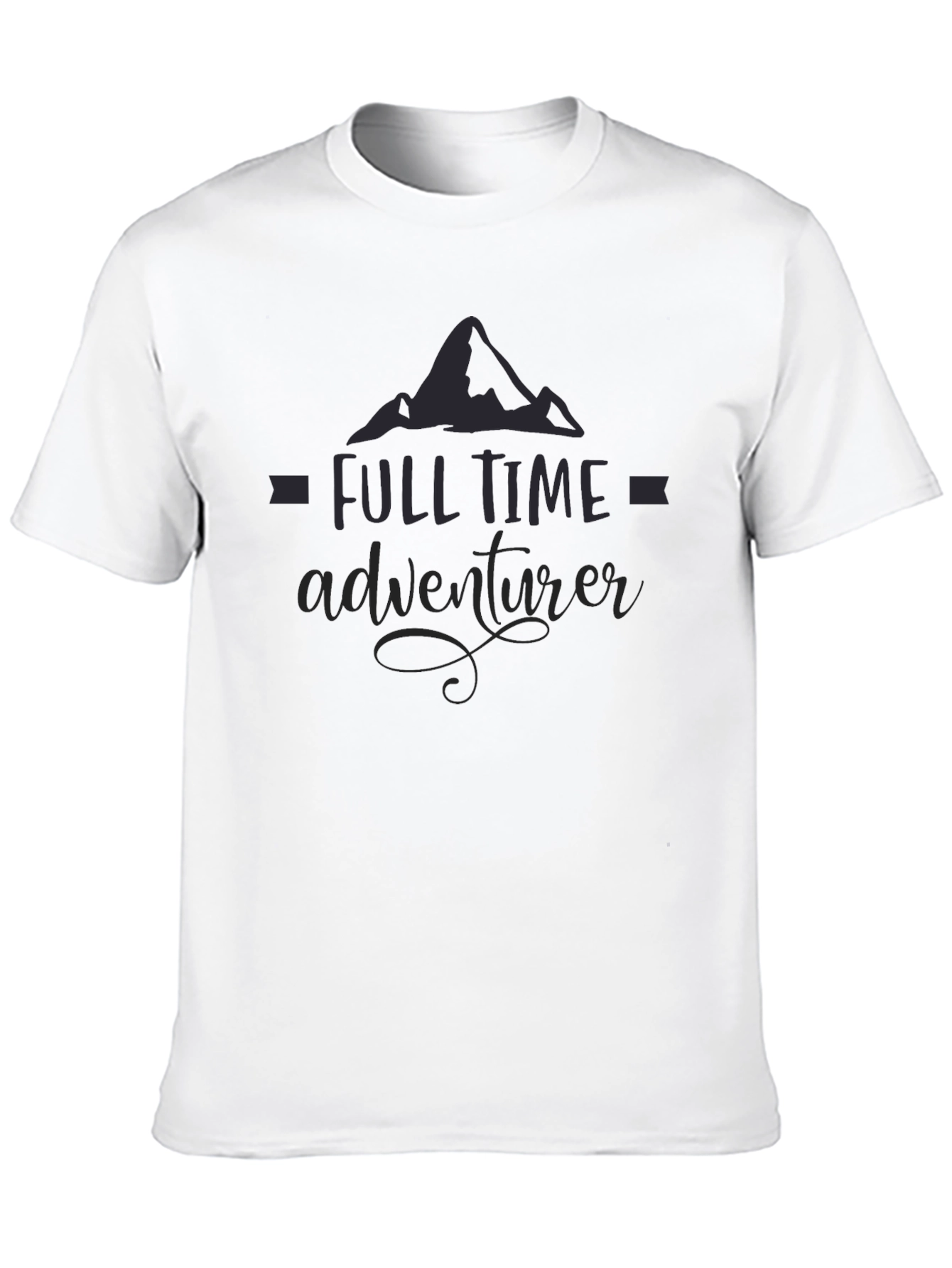 Full Time Adventurer Black Graphic Tee