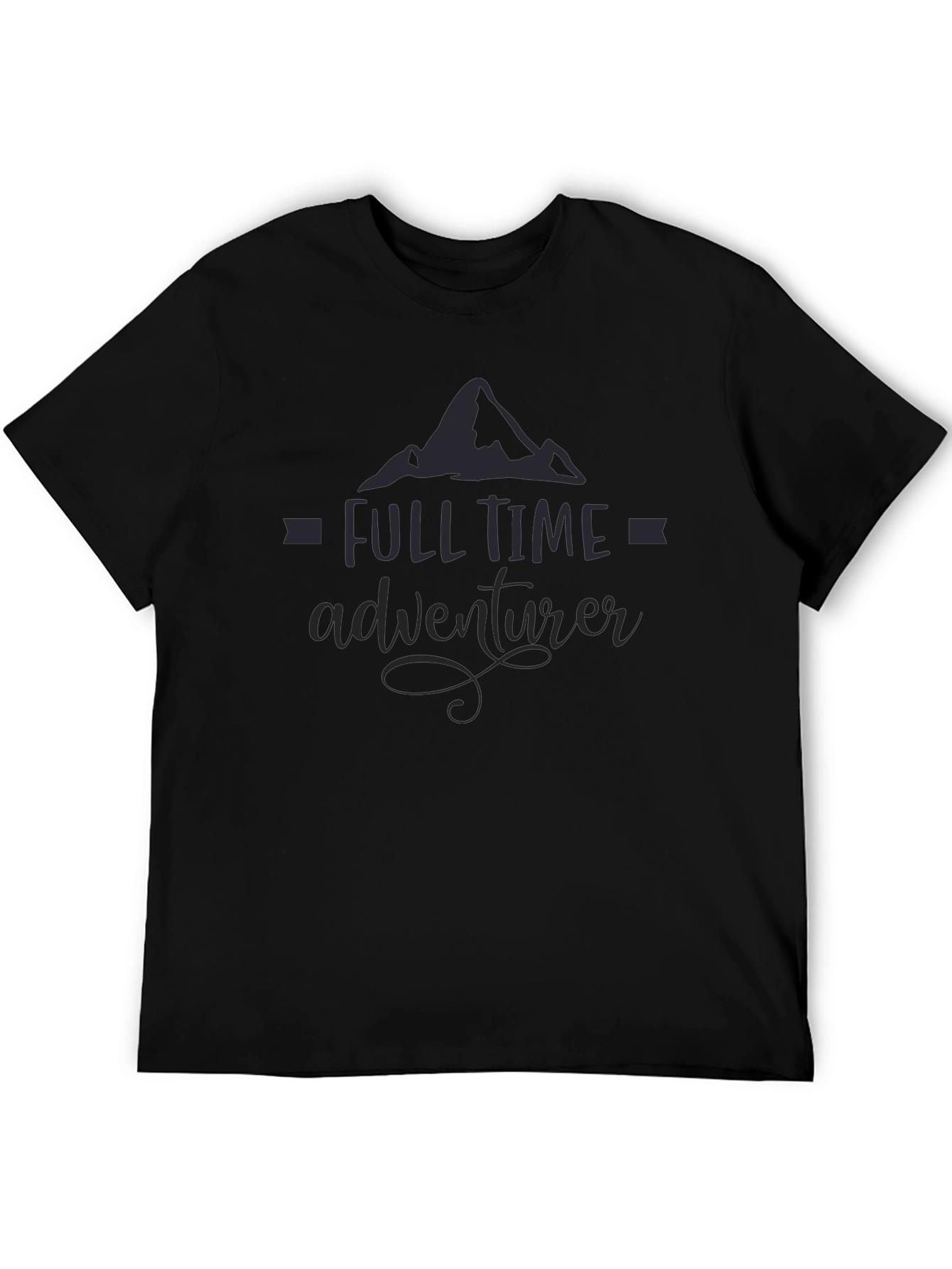 Full Time Adventurer Black Graphic Tee