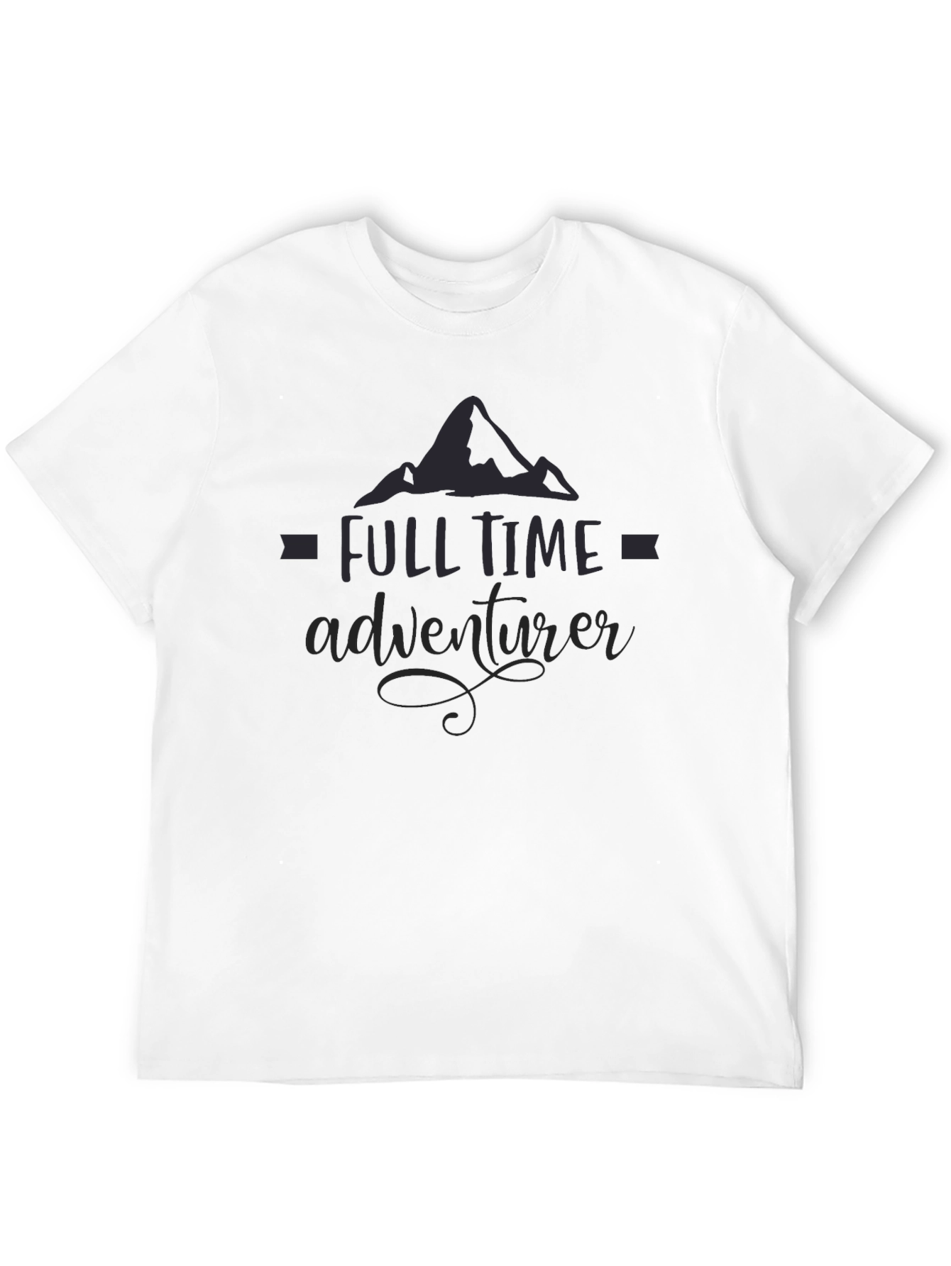 Full Time Adventurer Black Graphic Tee