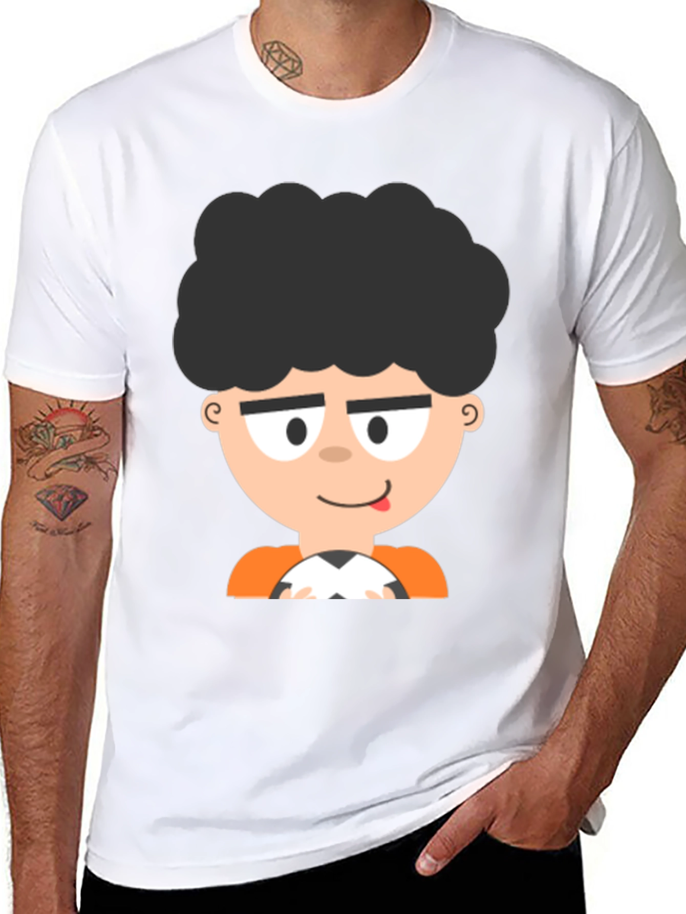 Cartoon Soccer Player T-Shirt