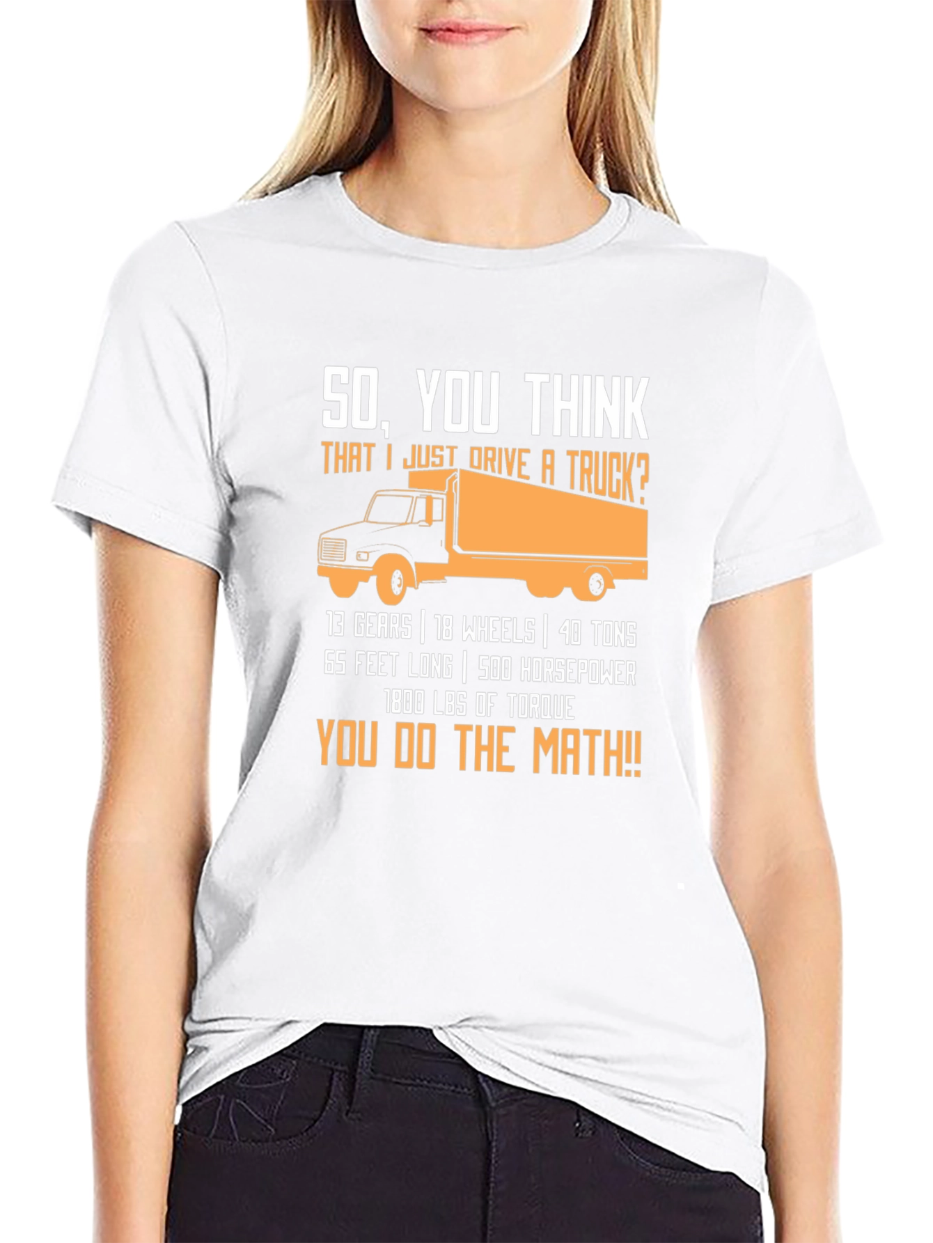 Trucker Math Black T-Shirt