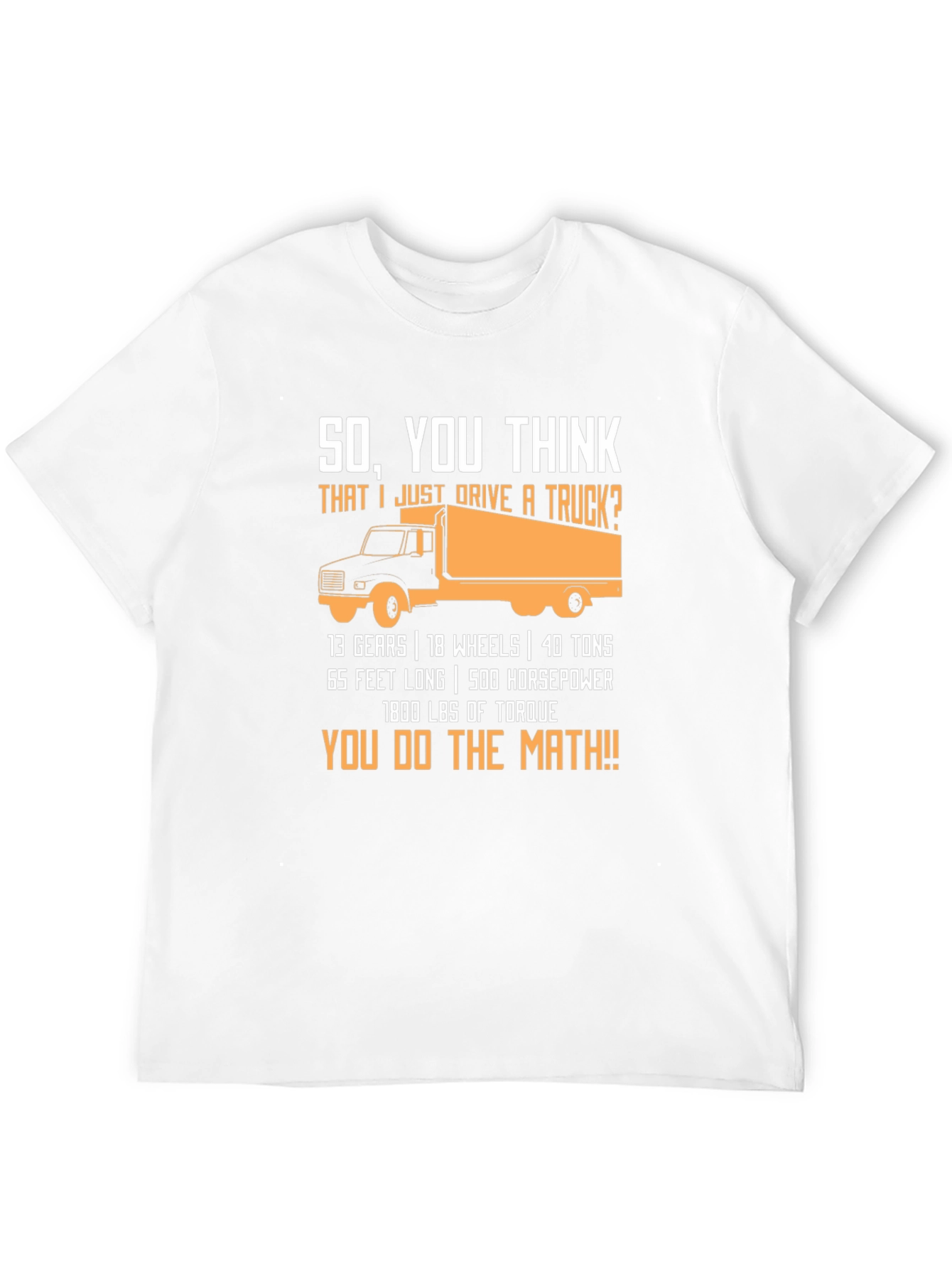 Trucker Math Black T-Shirt