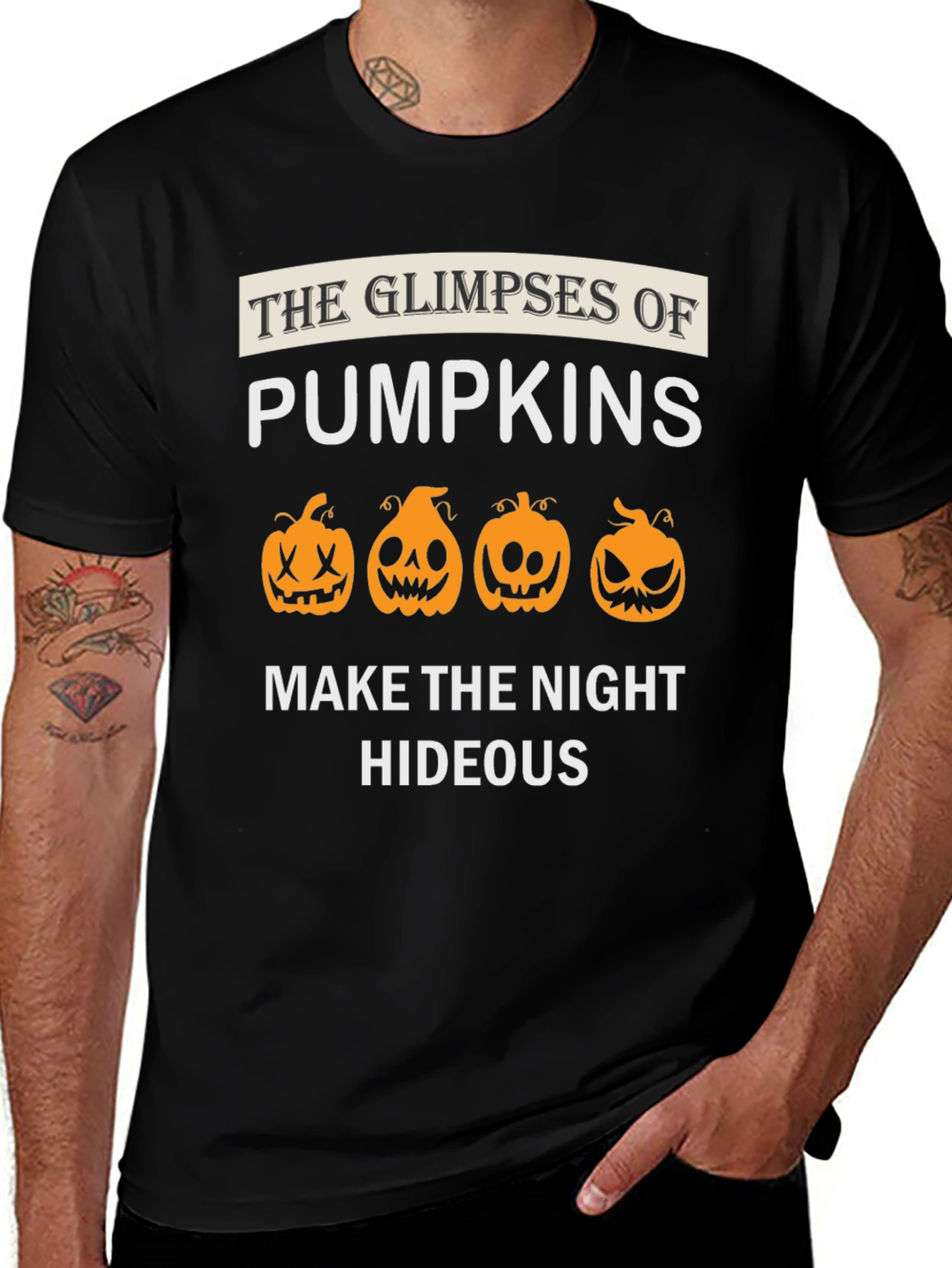 Glimpses of Pumpkins Halloween T-Shirt