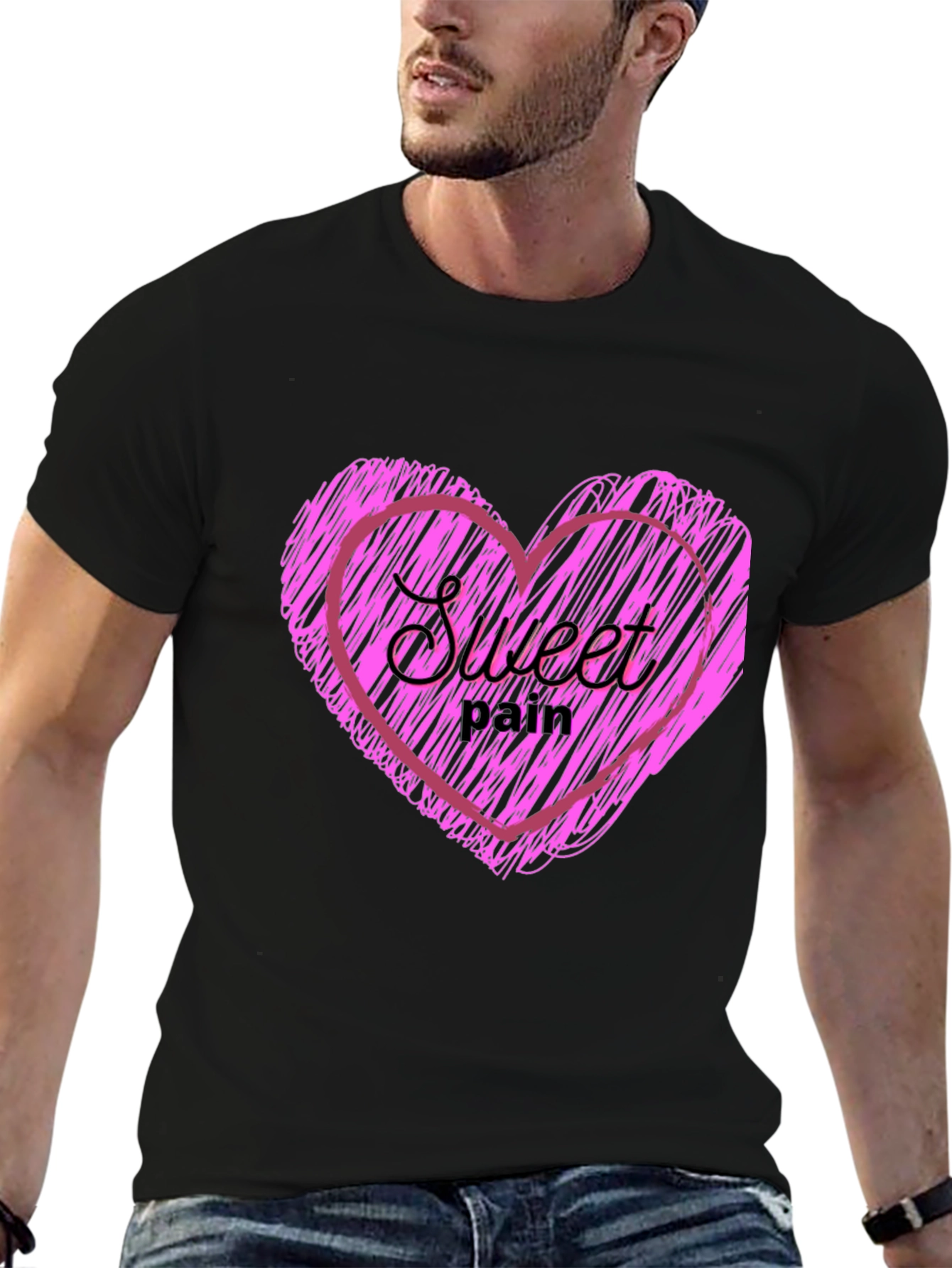 Sweet Pain Heart Graphic T-Shirt