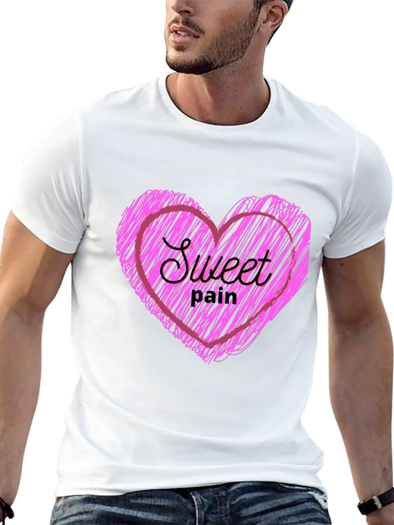 Sweet Pain Heart Graphic T-Shirt