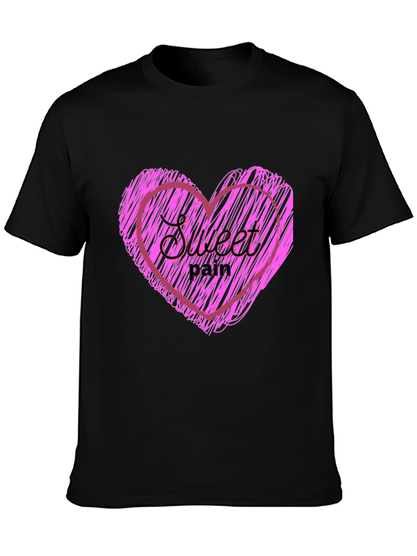 Sweet Pain Heart Graphic T-Shirt