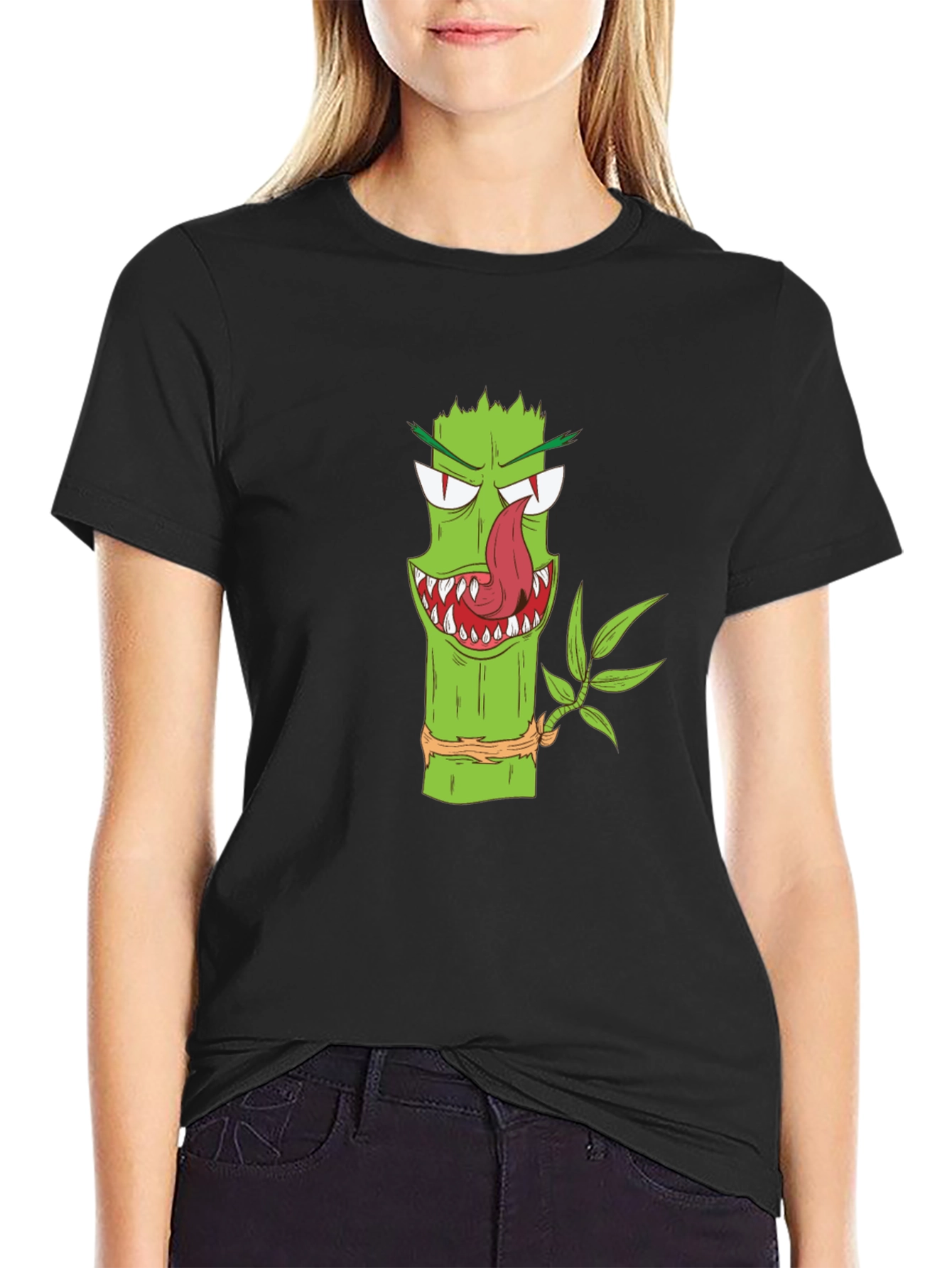 Monster Bamboo Graphic Tee - Unique Design