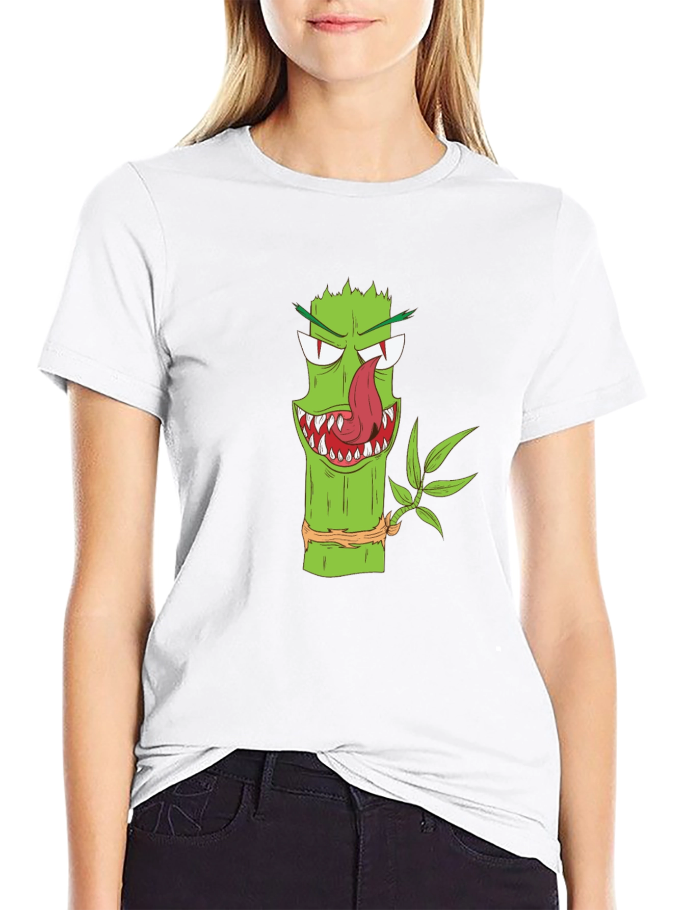 Monster Bamboo Graphic Tee - Unique Design