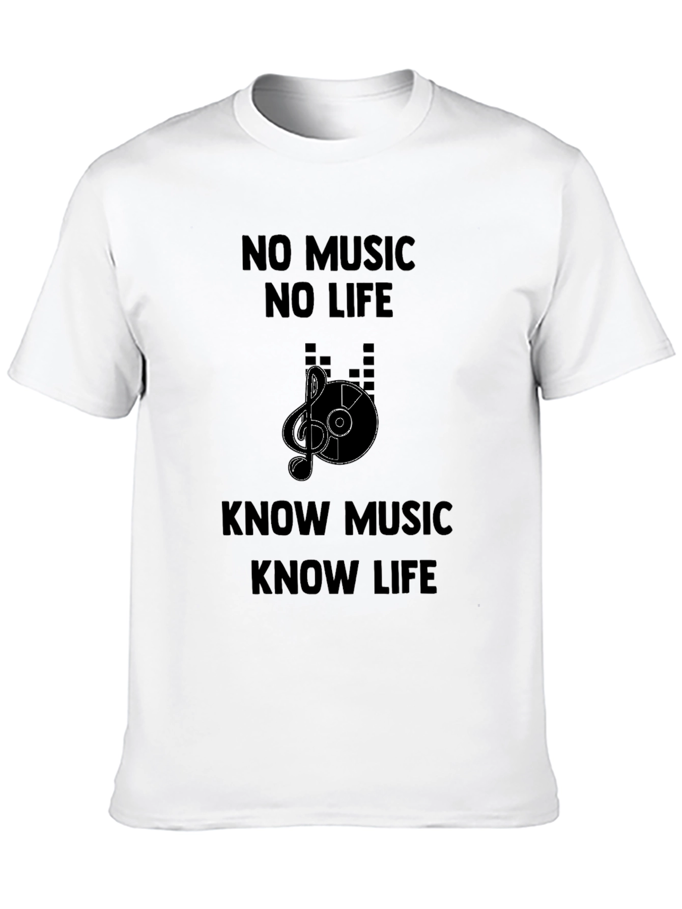Music Lover Graphic T-Shirt - No Music No Life