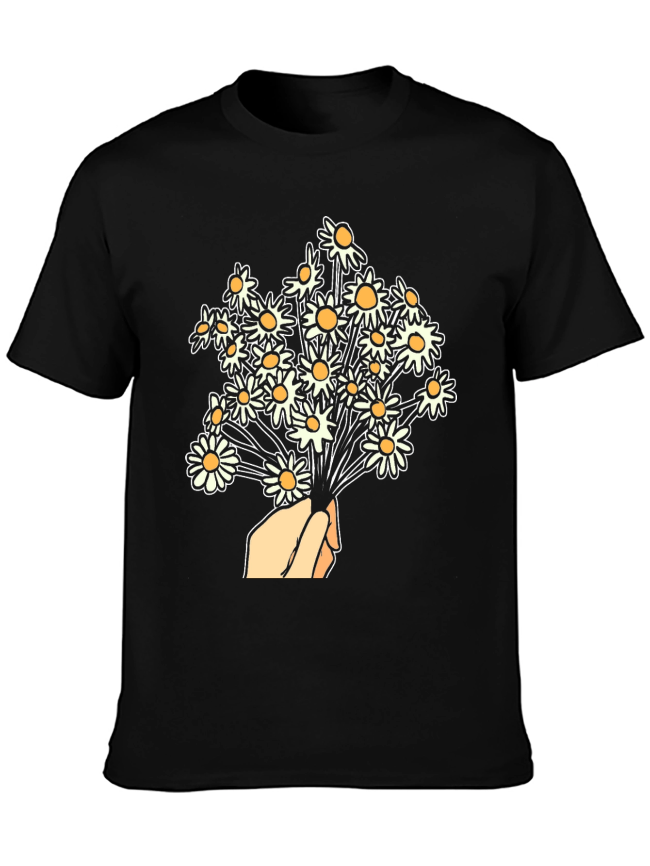 Daisy Bouquet Graphic T-Shirt - Floral Design Tee