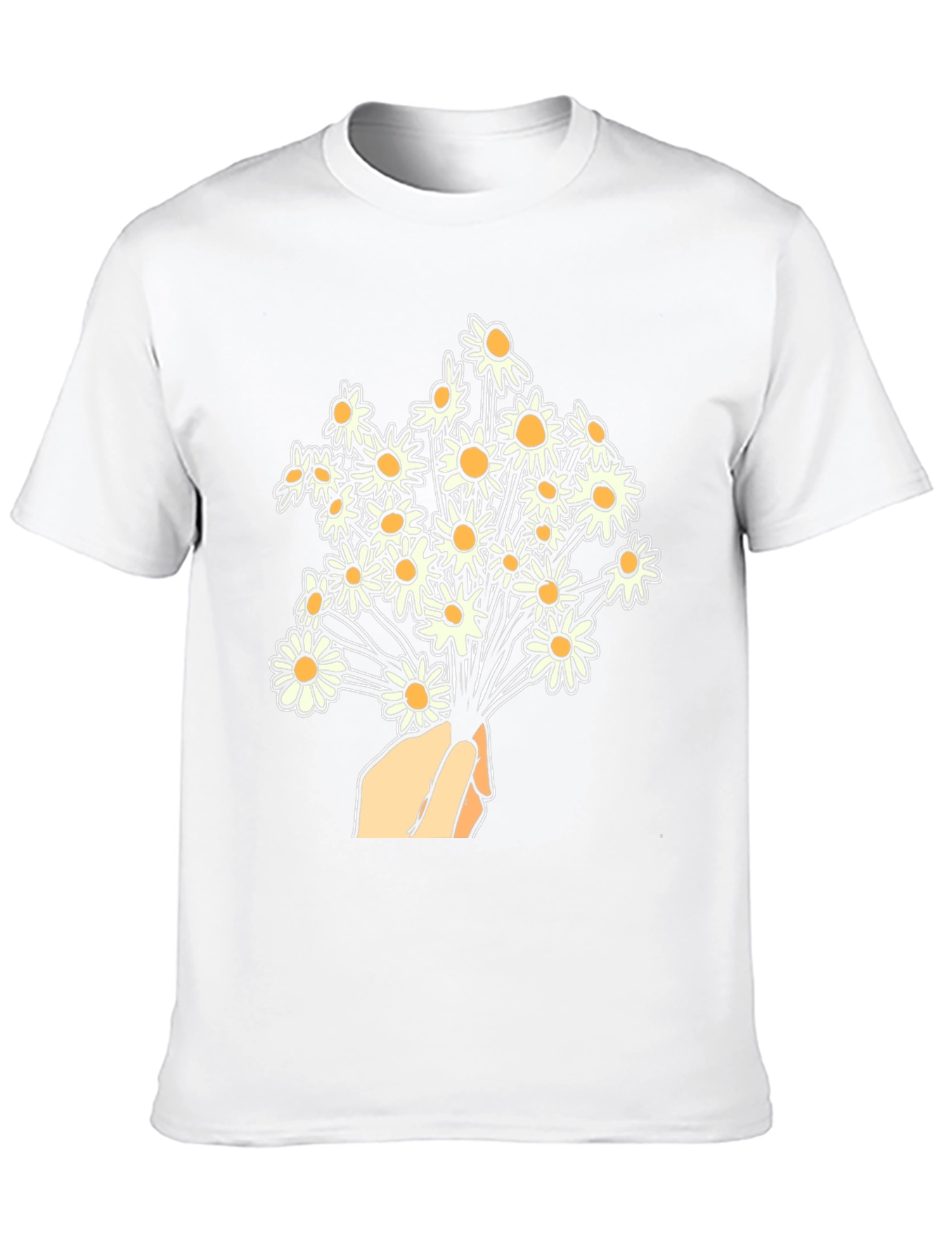 Daisy Bouquet Graphic T-Shirt - Floral Design Tee