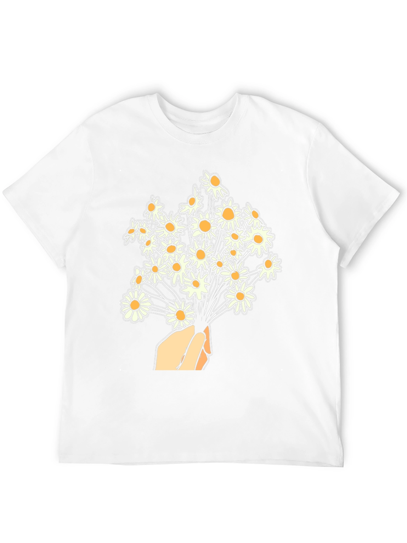 Daisy Bouquet Graphic T-Shirt - Floral Design Tee