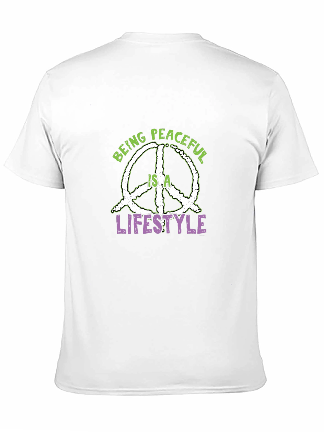 Peaceful Lifestyle Graphic Tee - Black