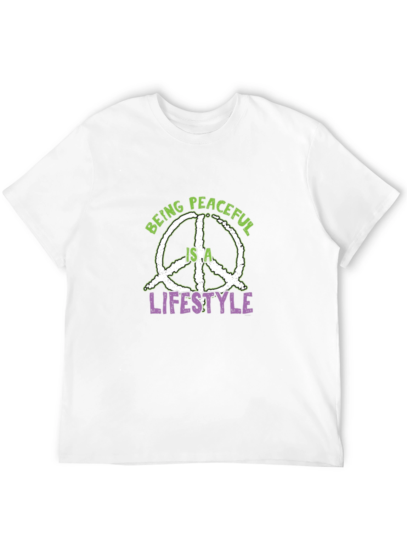 Peaceful Lifestyle Graphic Tee - Black