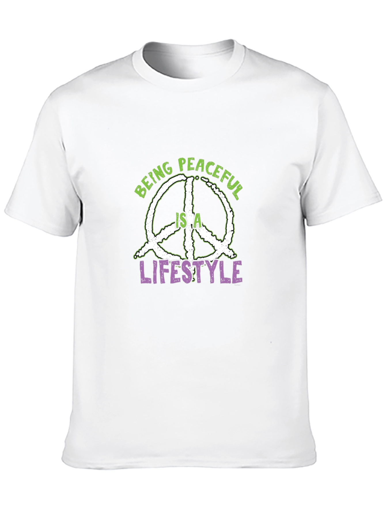 Peaceful Lifestyle Graphic Tee - Black