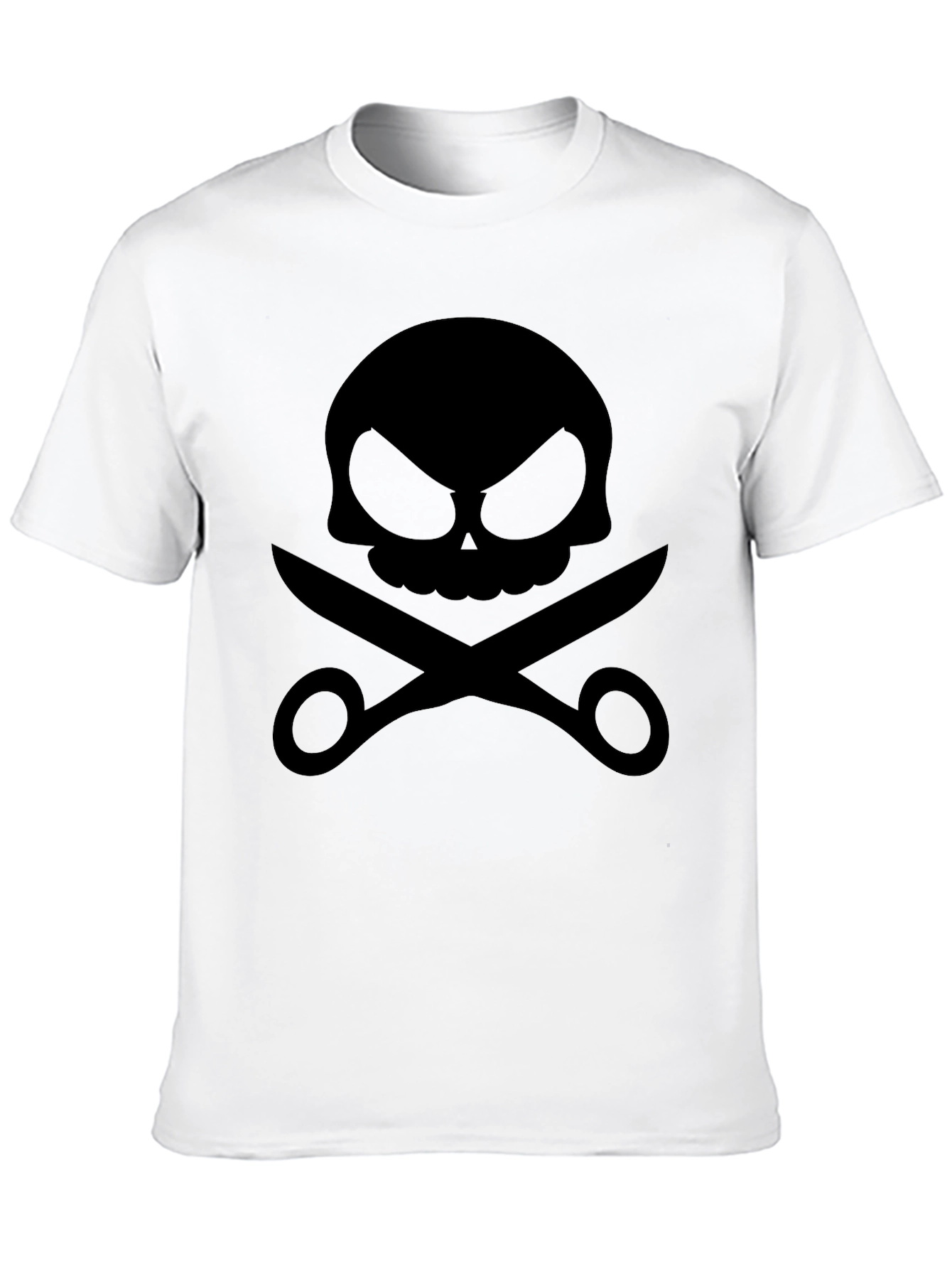 Skull & Scissors Black Graphic Tee