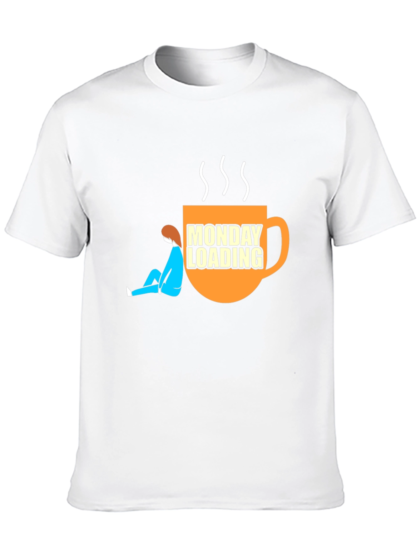 Monday Loading Graphic T-Shirt Coffee Lover Tee