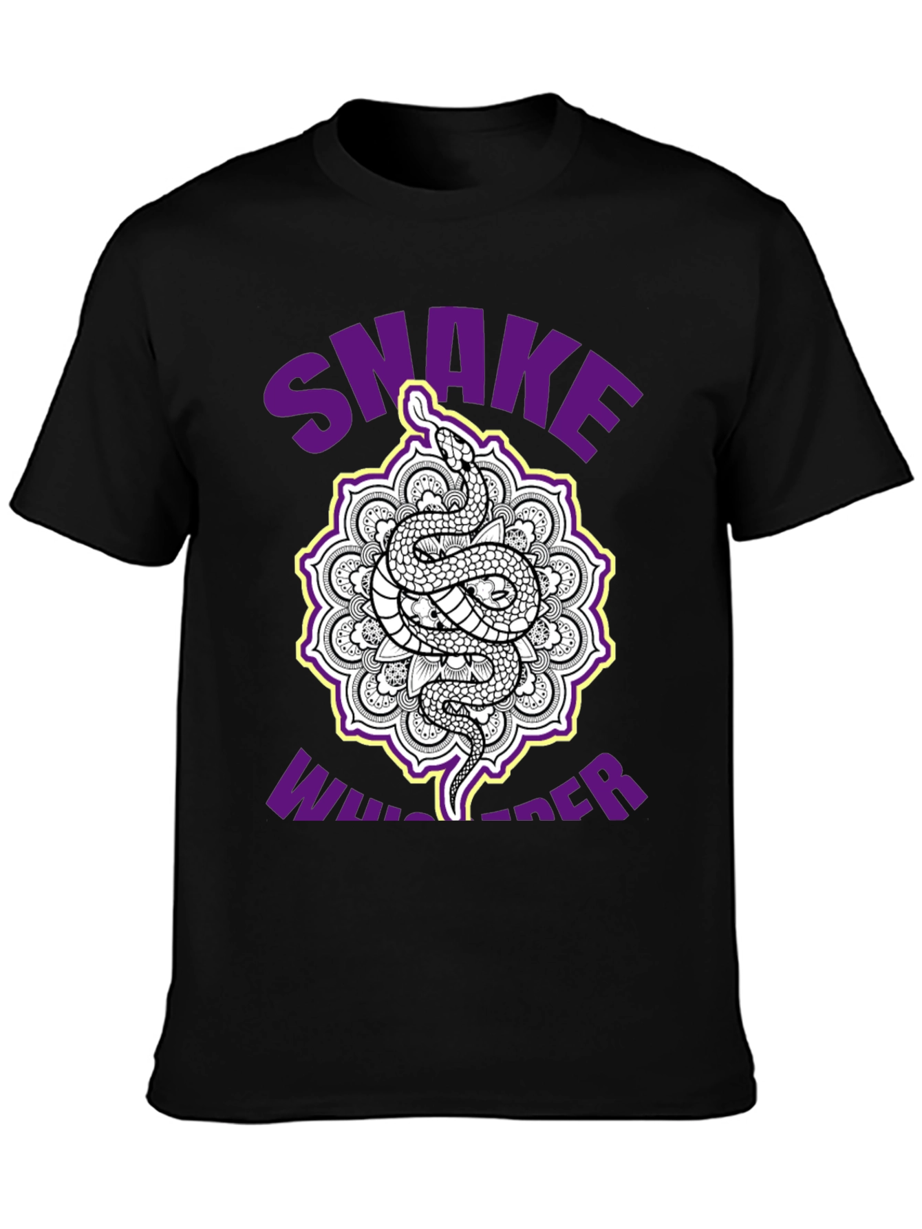Snake Whisperer Graphic Tee - Unique Mandala Design