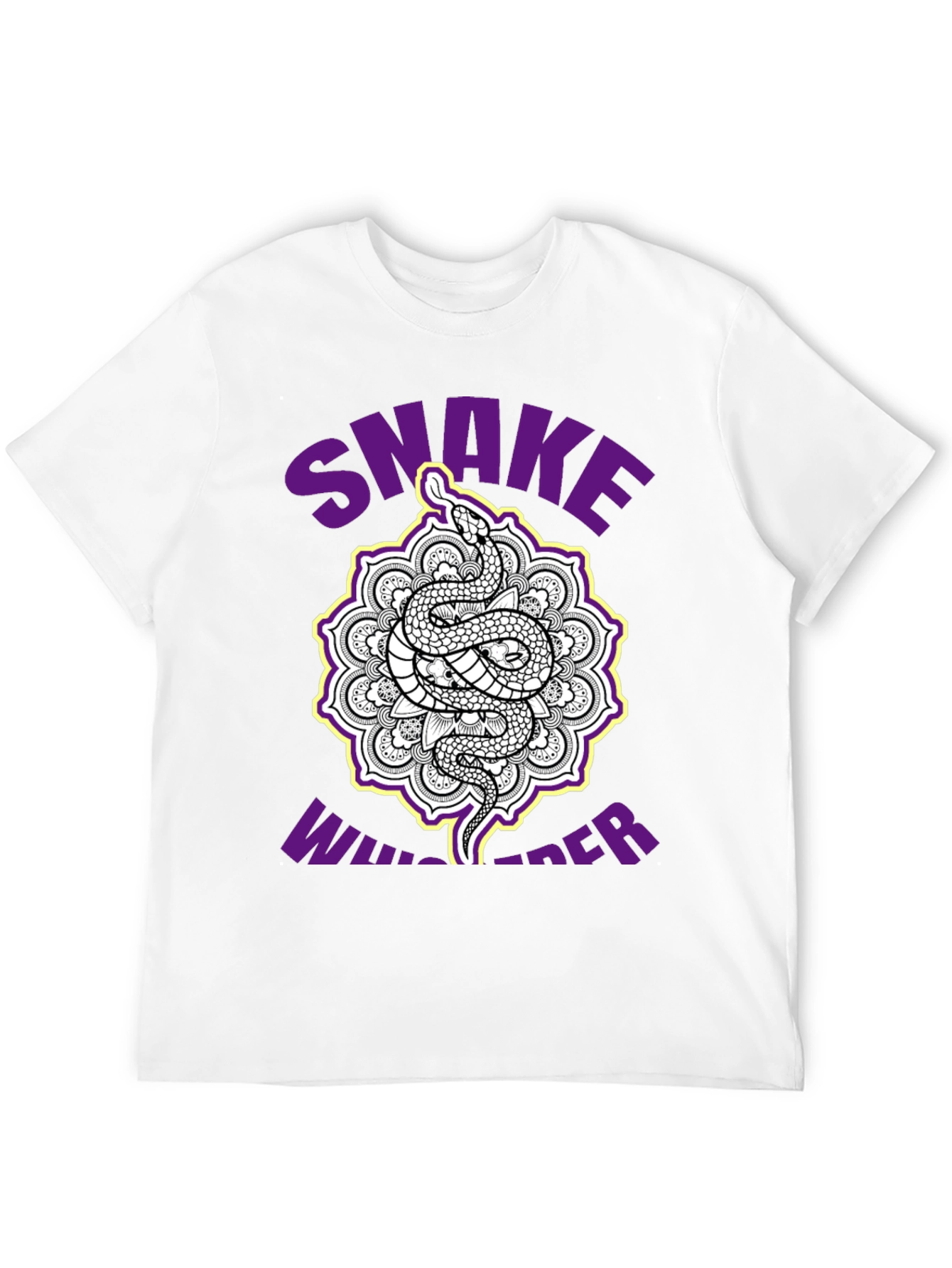 Snake Whisperer Graphic Tee - Unique Mandala Design