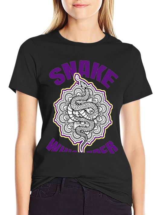 Snake Whisperer Graphic Tee - Unique Mandala Design