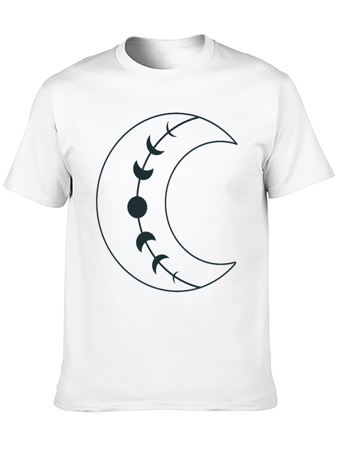 Crescent Moon Phases Graphic Tee - Unisex