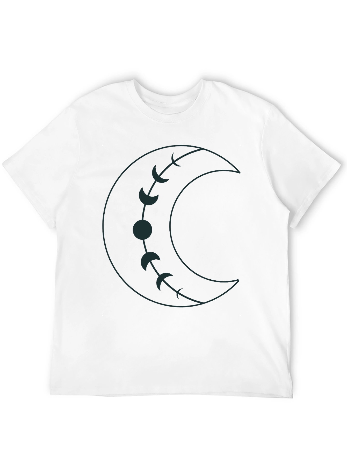 Crescent Moon Phases Graphic Tee - Unisex