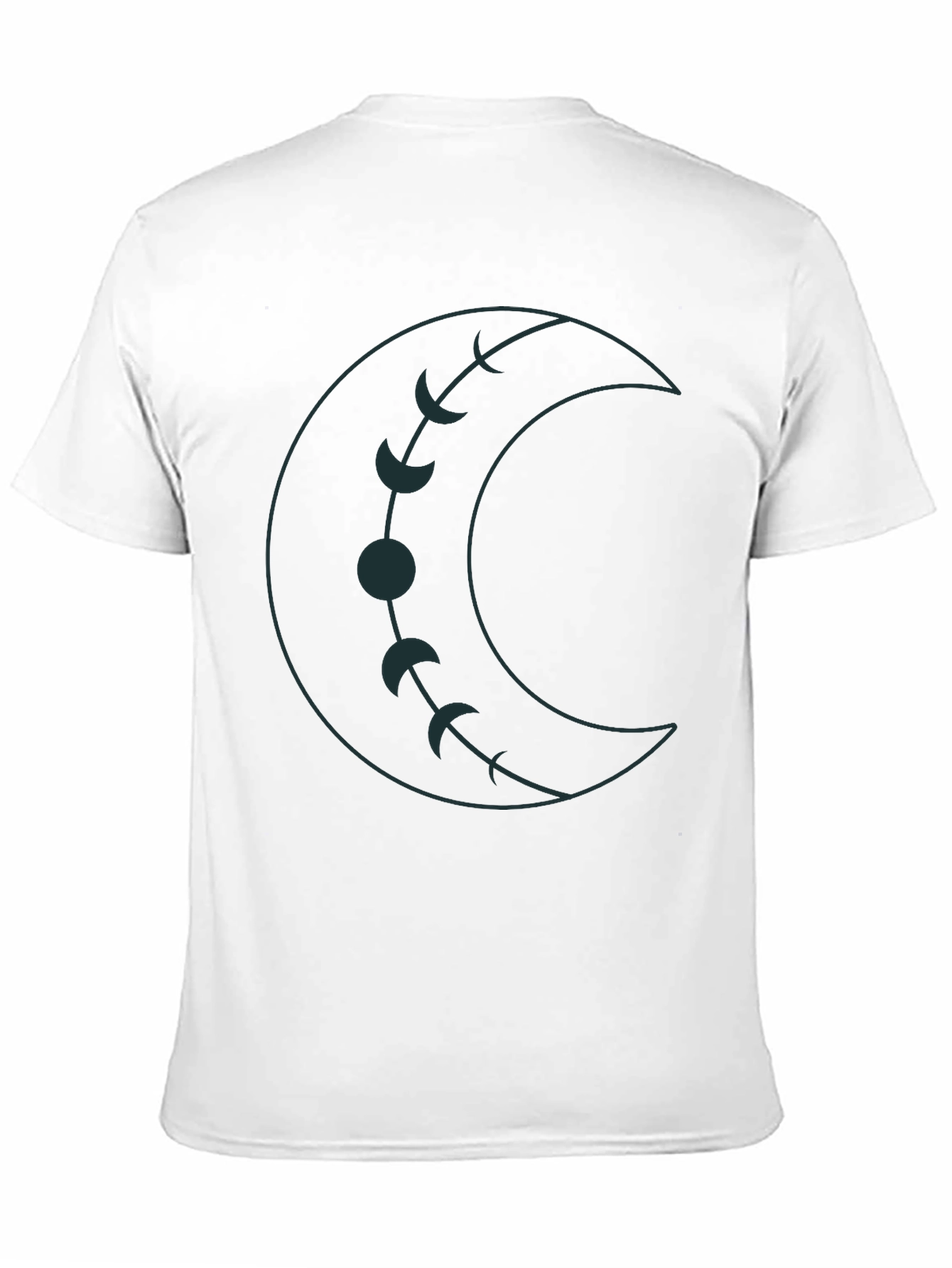 Crescent Moon Phases Graphic Tee - Unisex