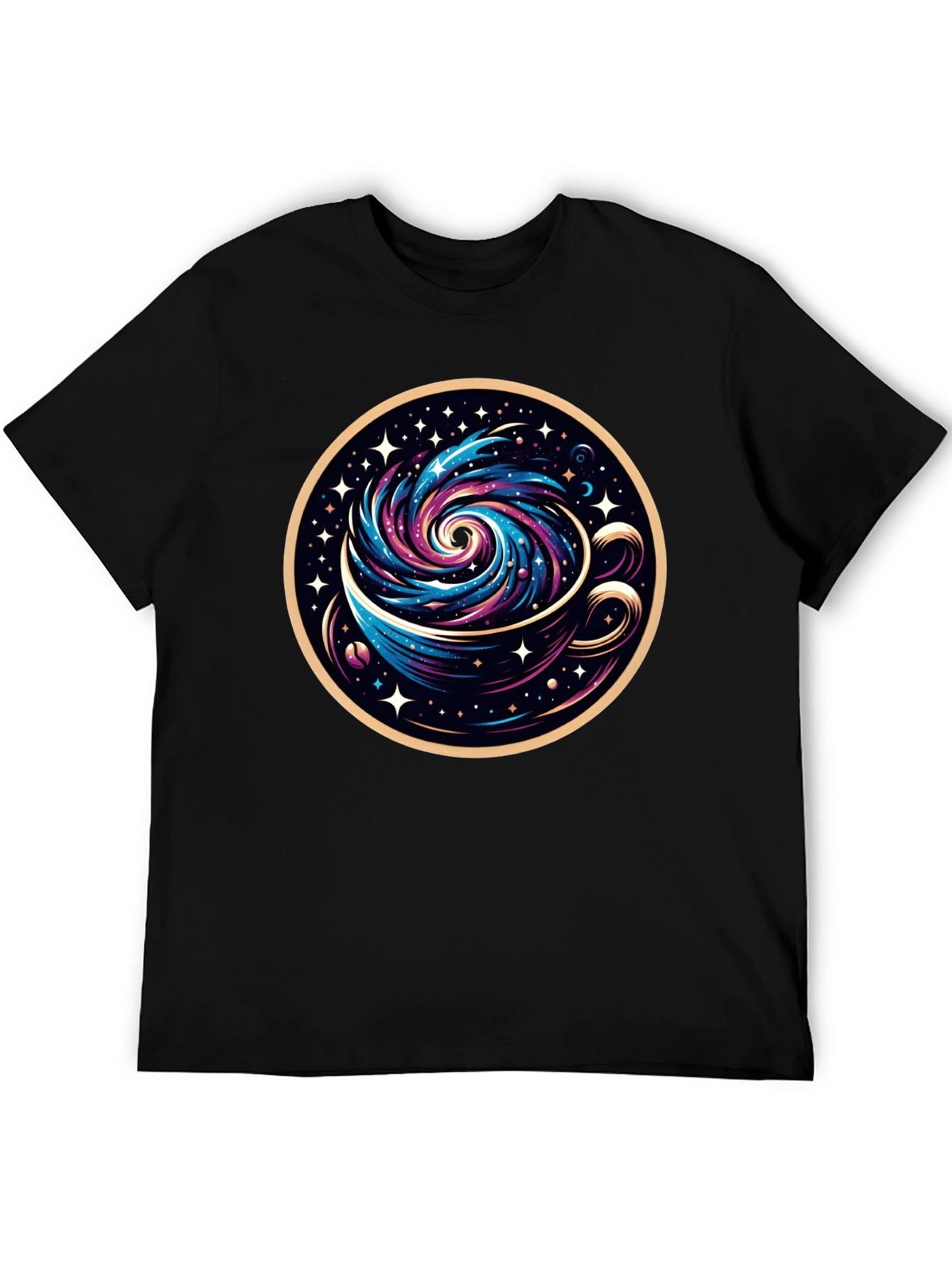 Galaxy Coffee Tee - Cosmic Brew Graphic T-Shirt