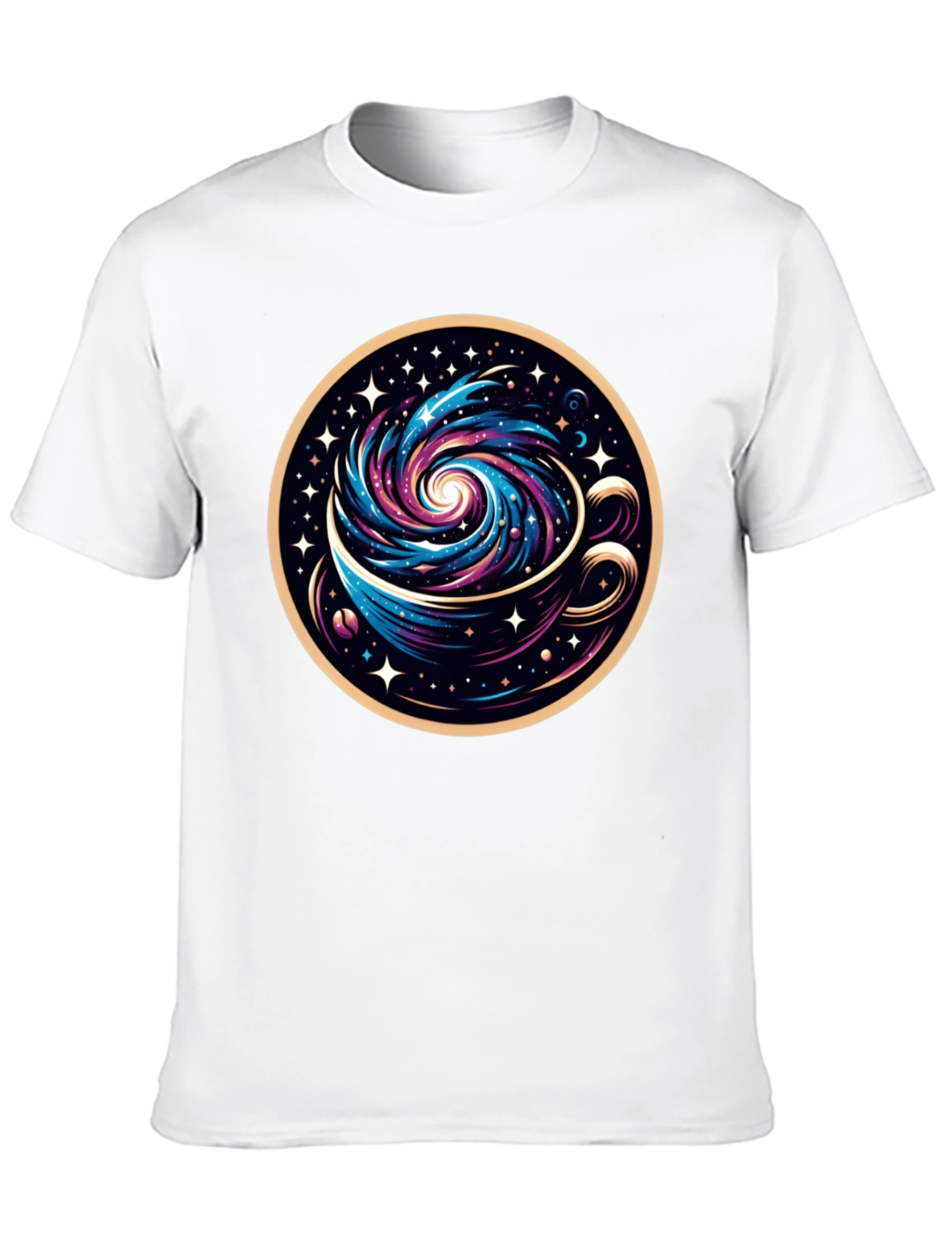 Galaxy Coffee Tee - Cosmic Brew Graphic T-Shirt
